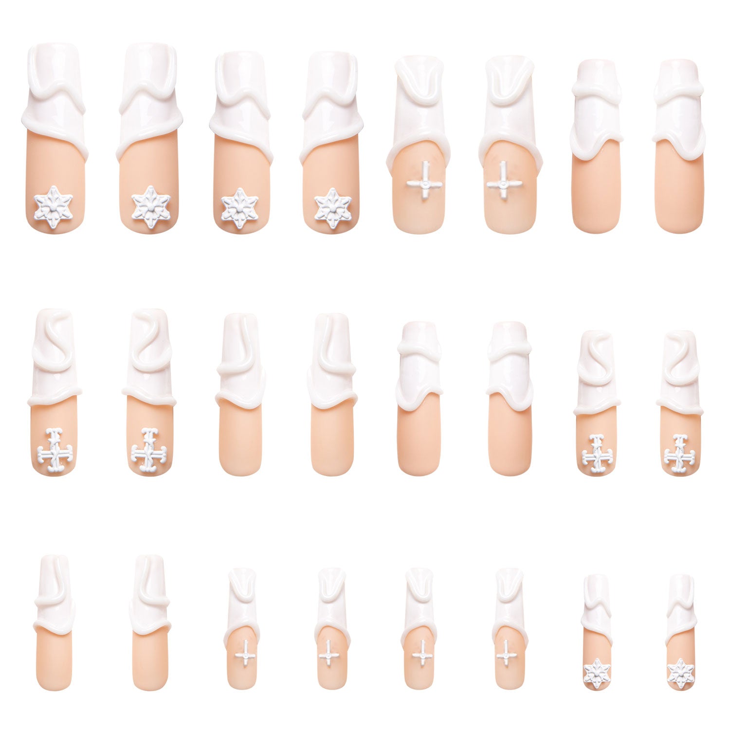 Maze Handmade Nails 24pcs H272