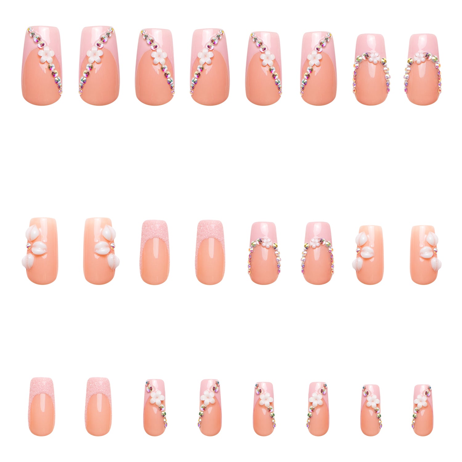 Pink Lady Handmade Nails 24pcs H281