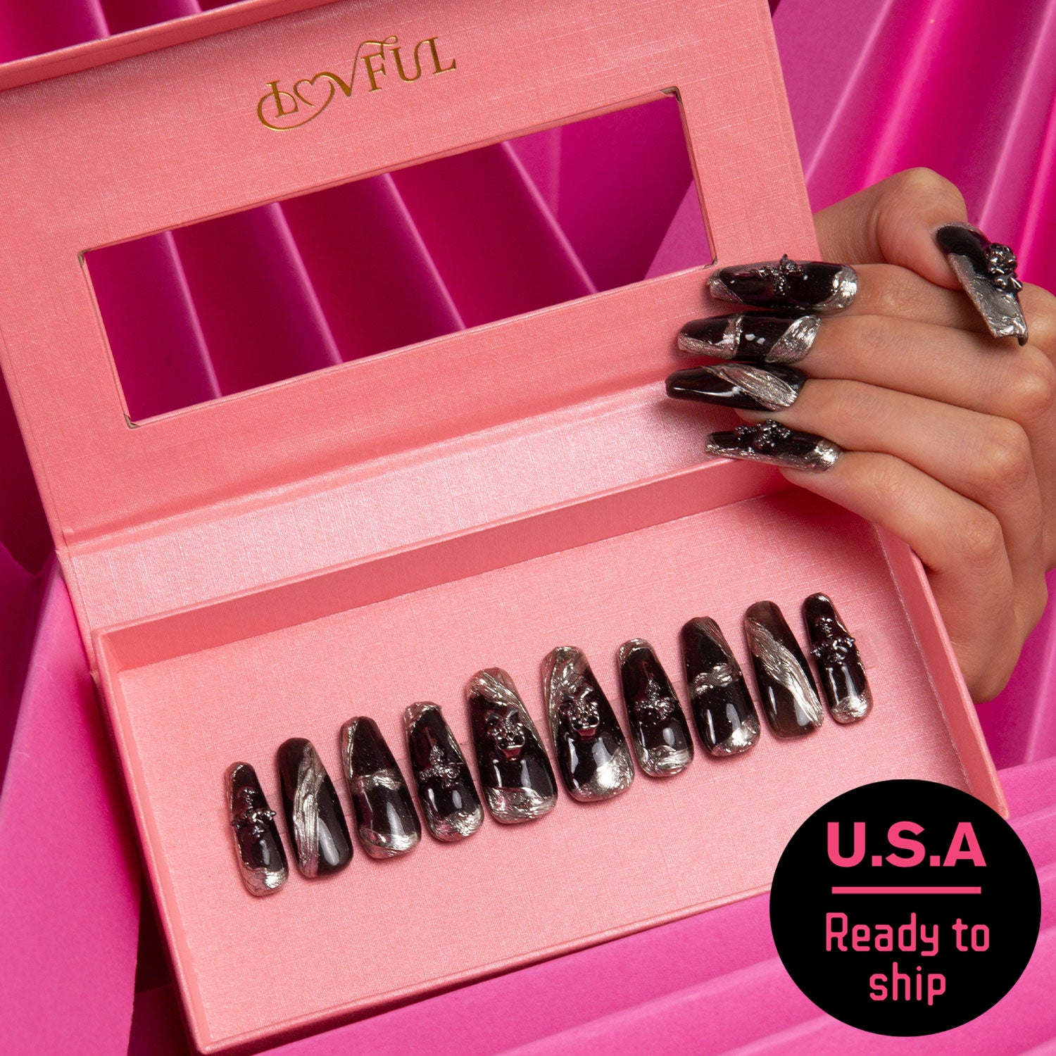 The Edge Handmade Coffin Nails H283 RTS