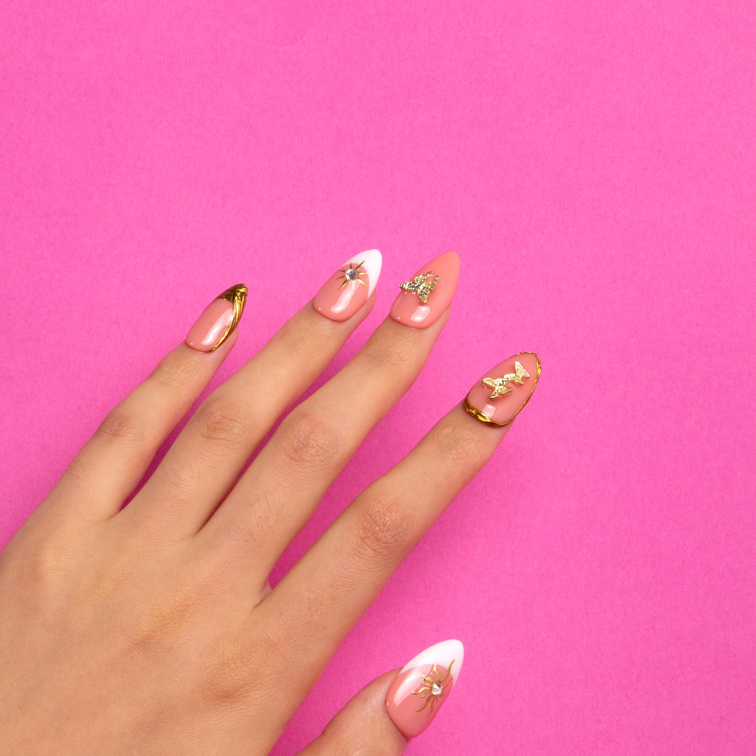 Queen's Gambit Handmade Almond Nails H293 RTS