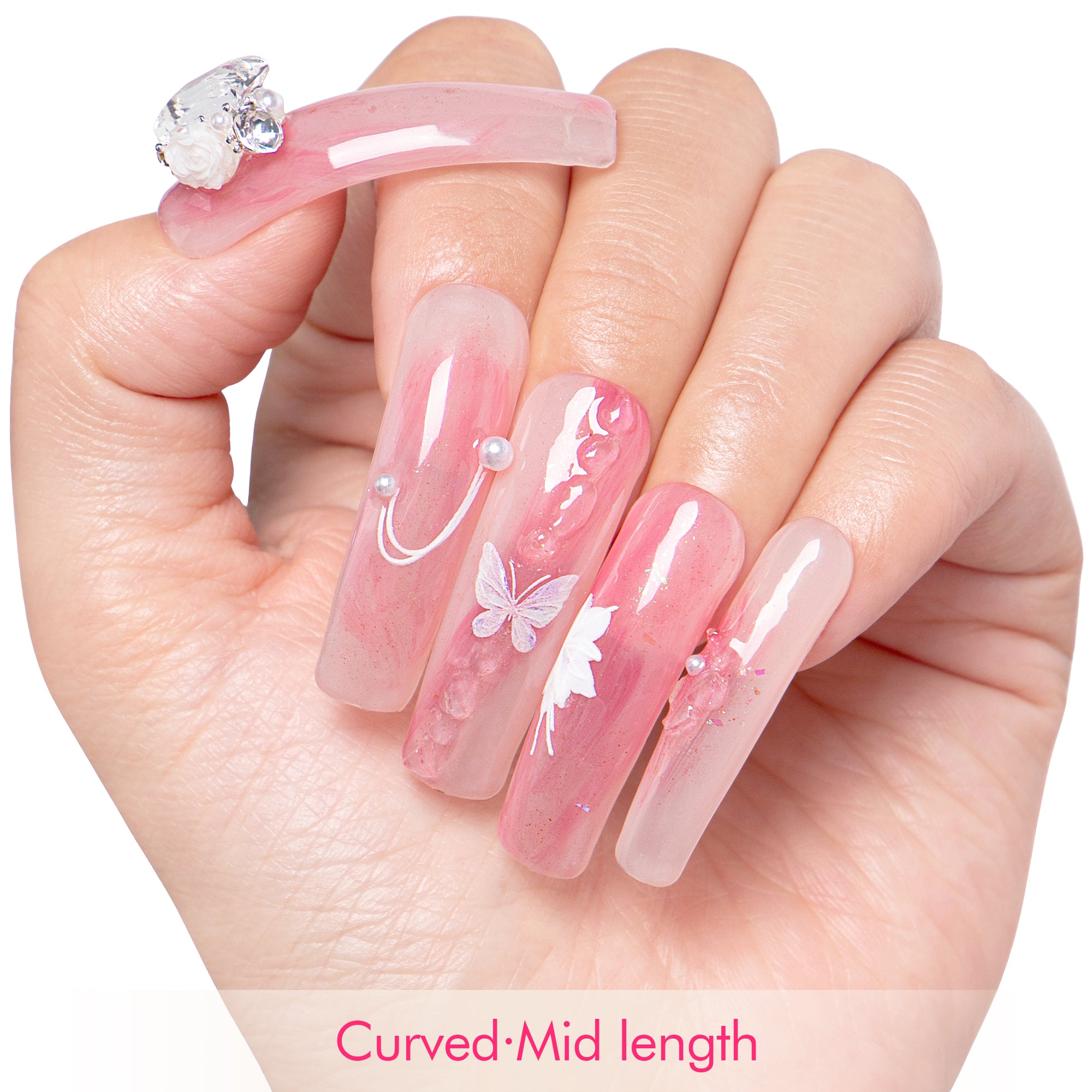 Love is in the Air Handmade Nails H296