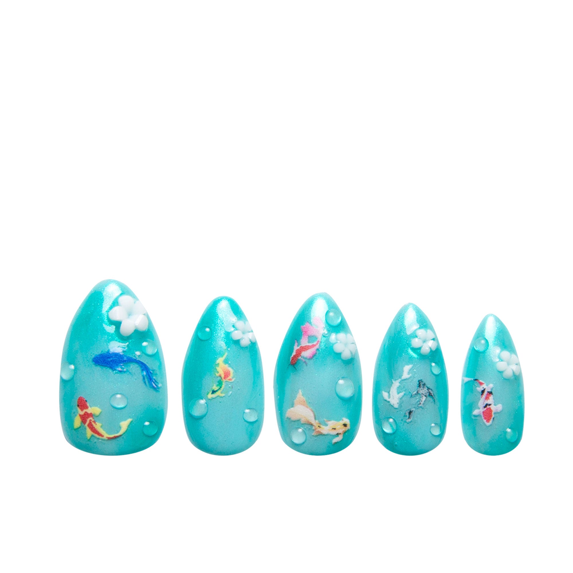 Wishing Fountain Handmade Nails H307