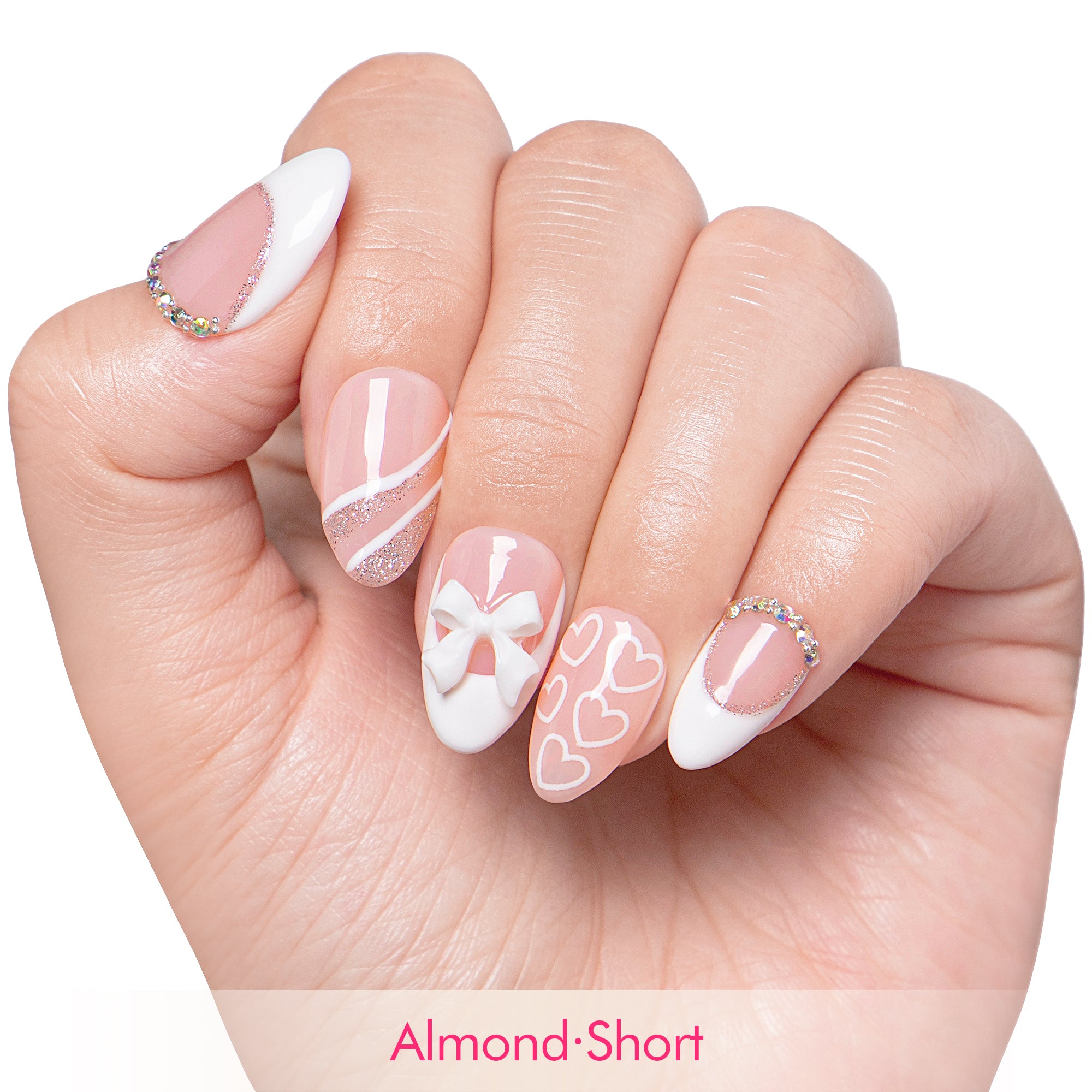 Silver Blanc Handmade Nails H309