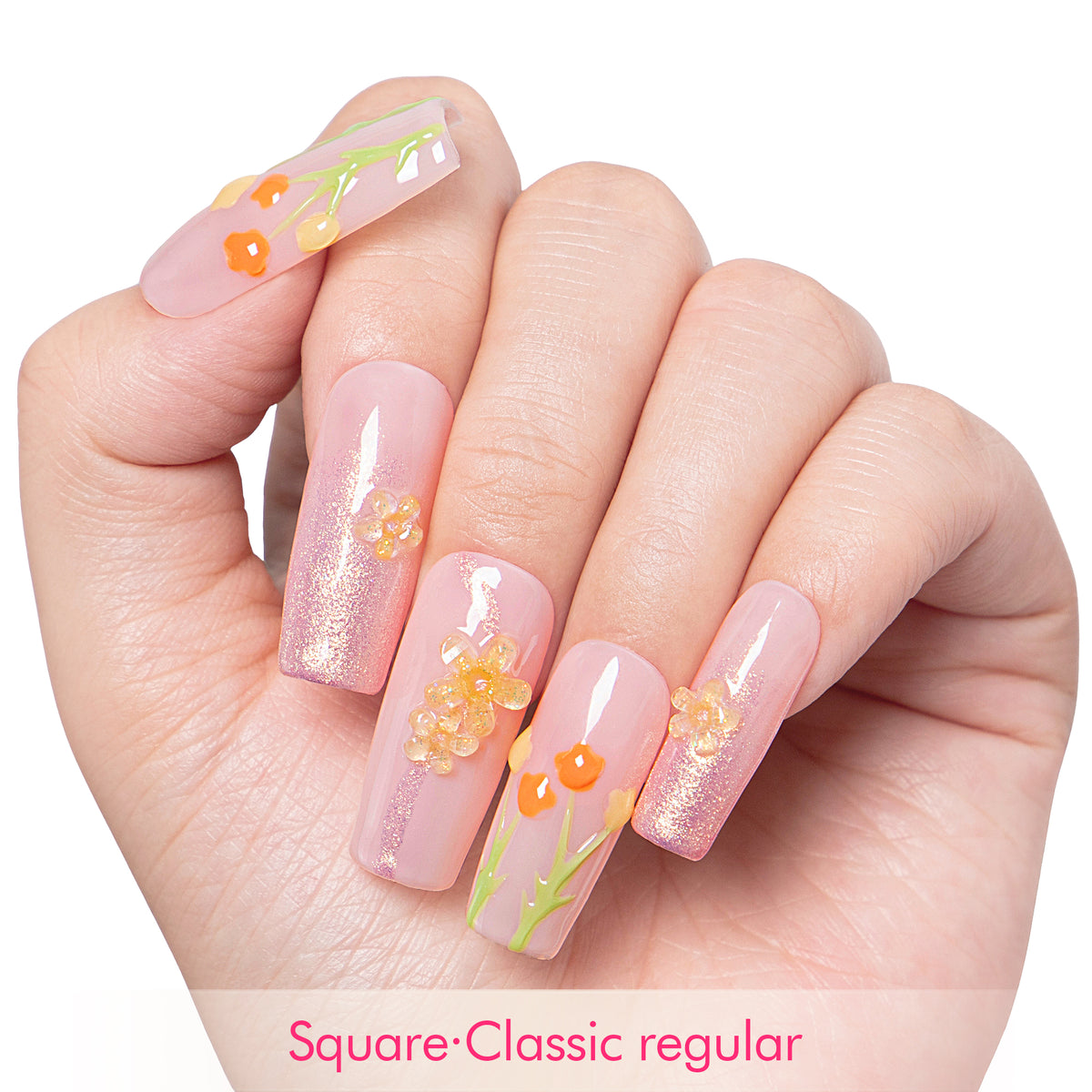 Flower Refresher Handmade Nails H313