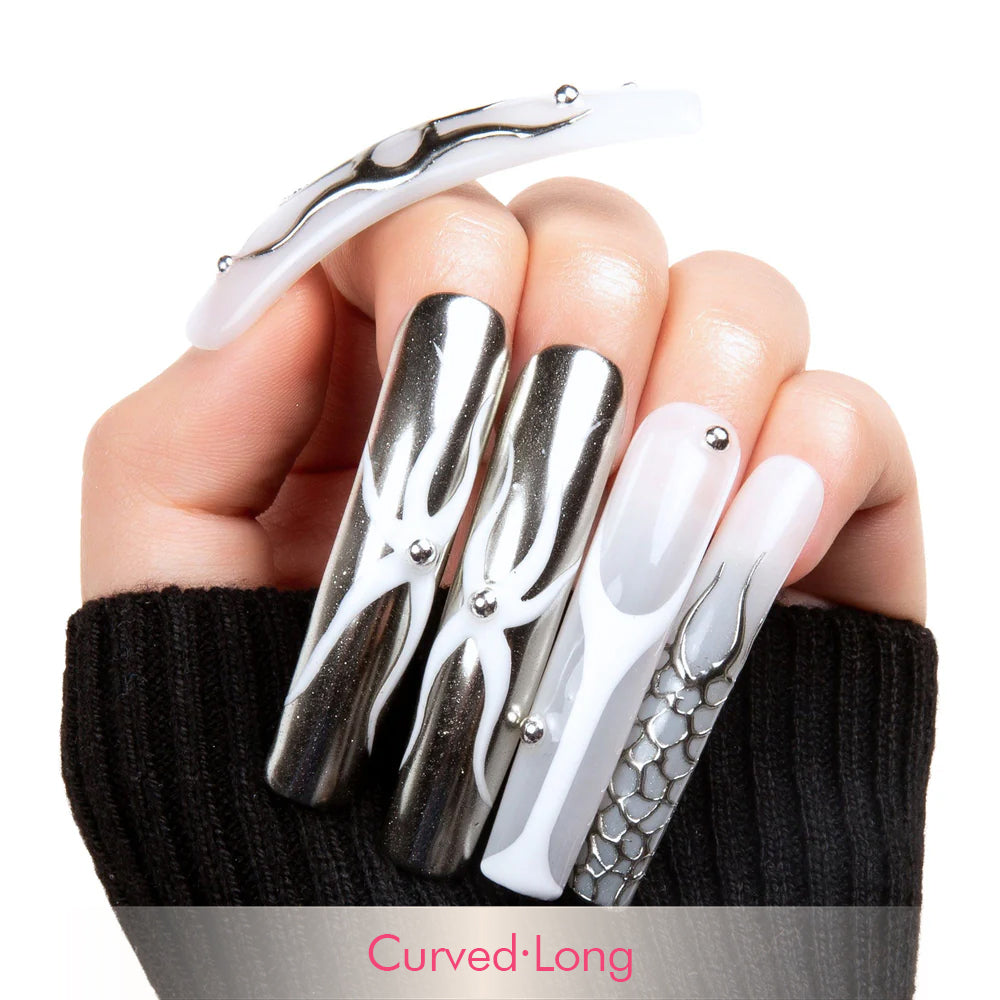 Frozen Star Handmade Nails H318