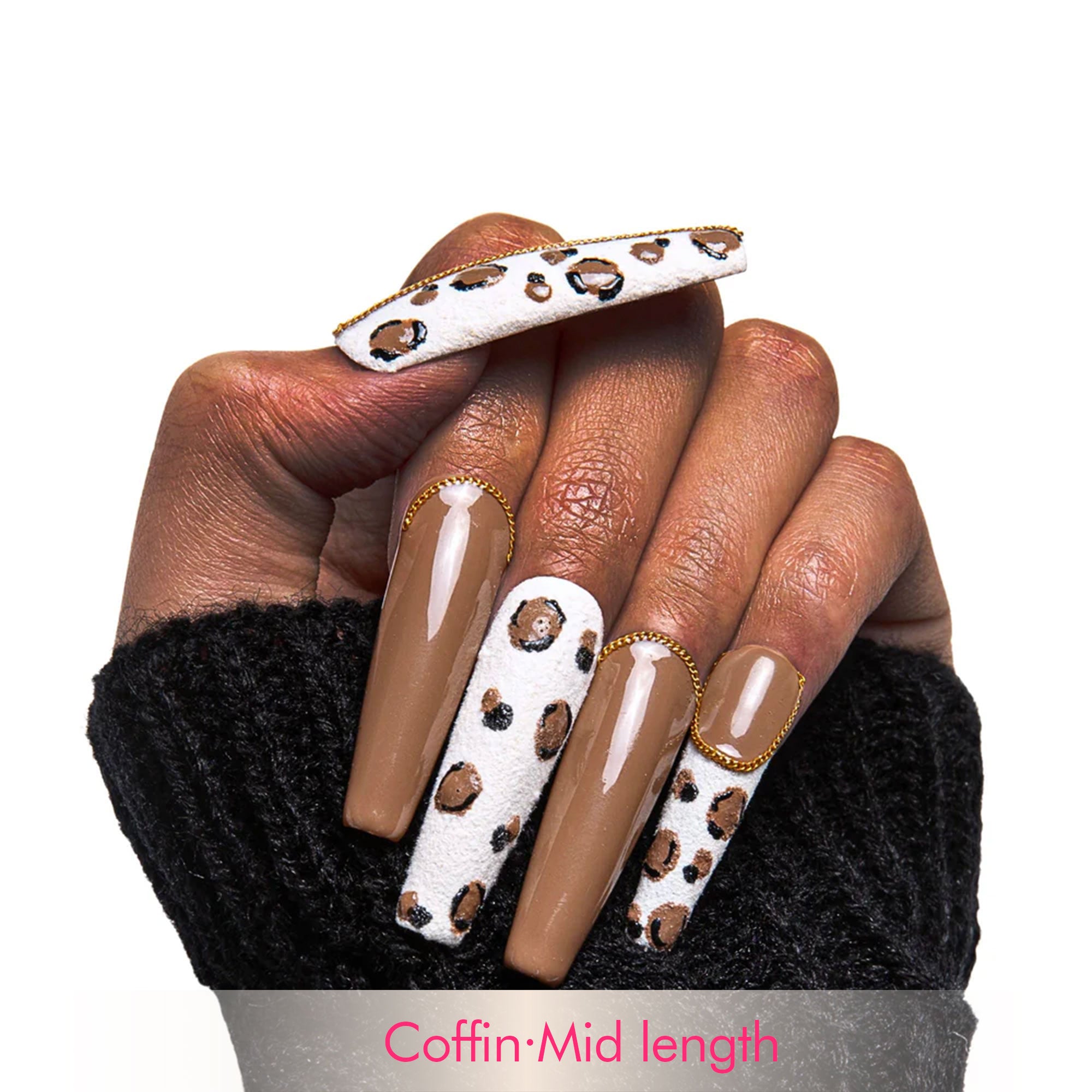 Mellow Mocha Handmade Nails H32