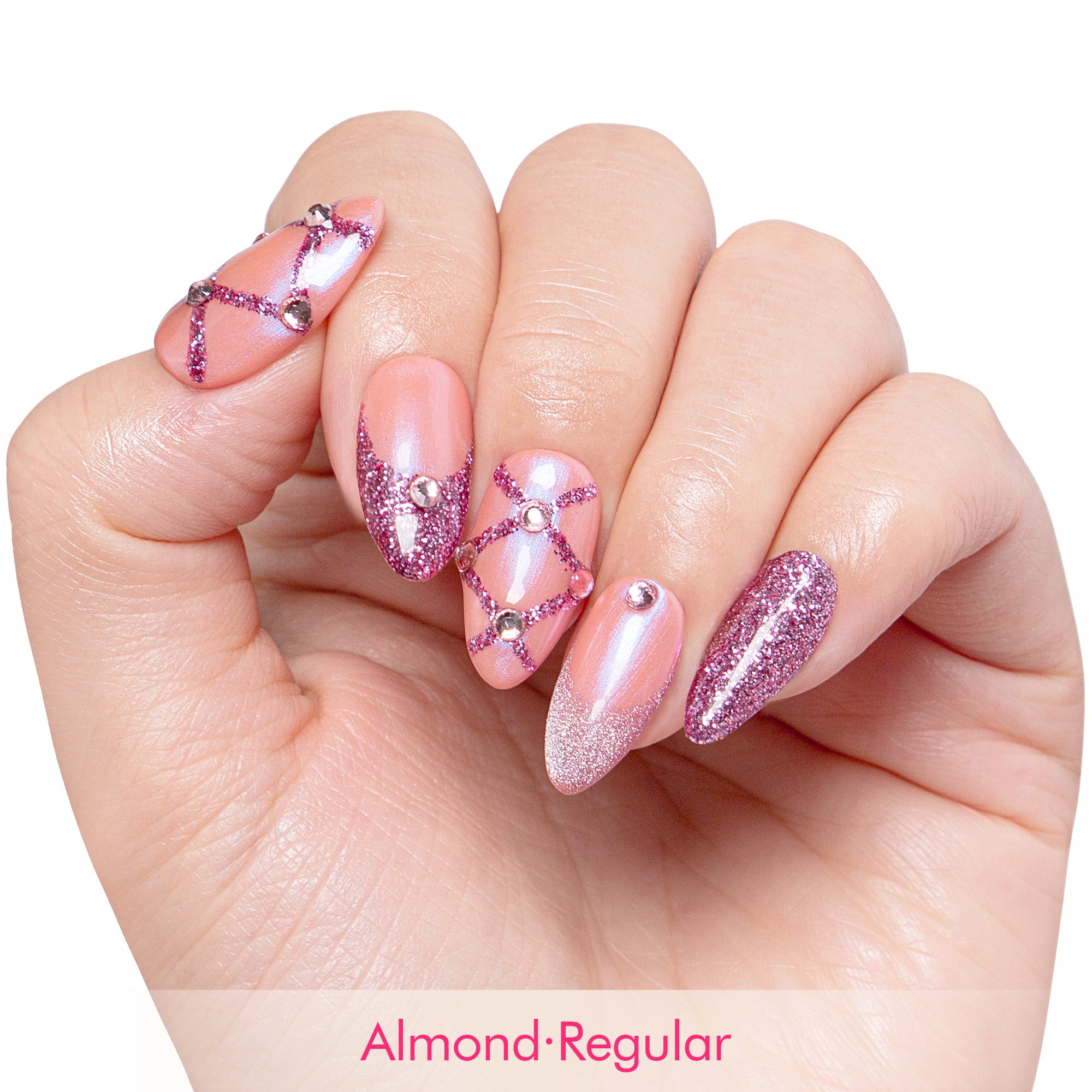 Pink Mermaid Handmade Nails H33