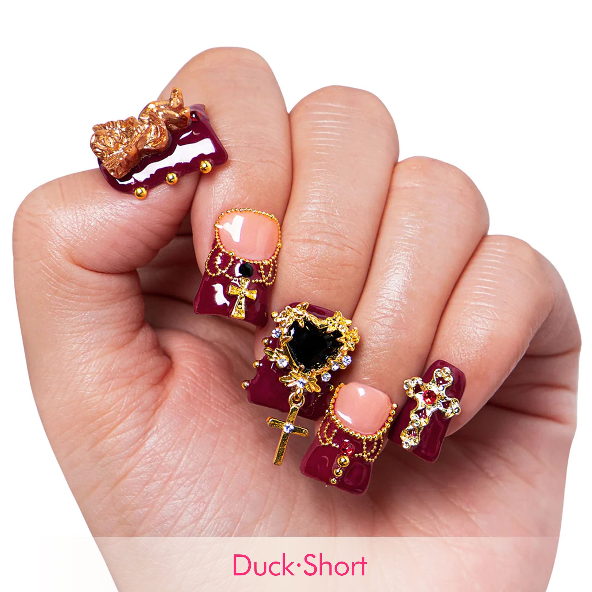 Gothic Romance Handmade Nails H333