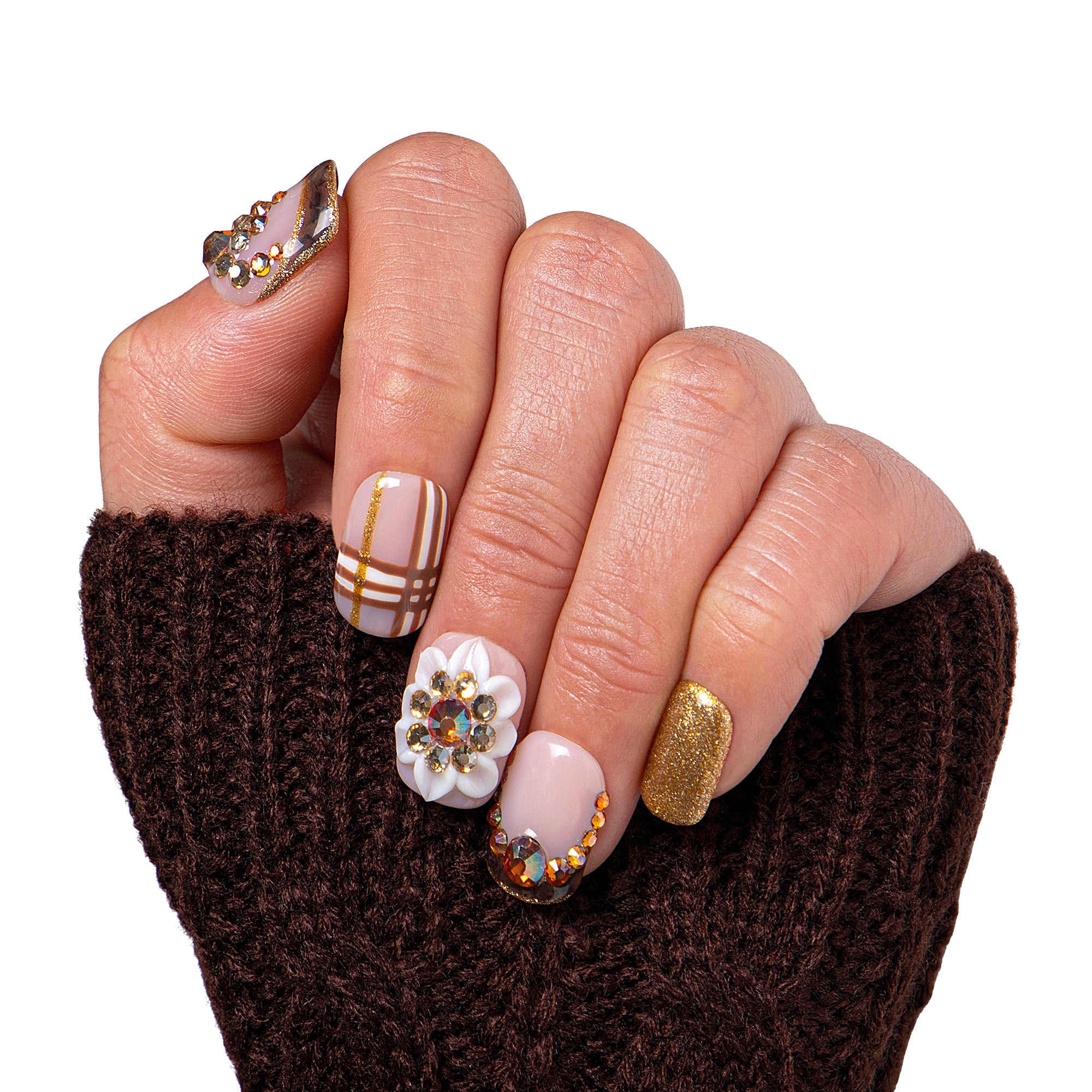 @Thatasiangirl2000 (Mulan) x Lovful Creator Collab Luxurious Autumn Harvest Nails H344