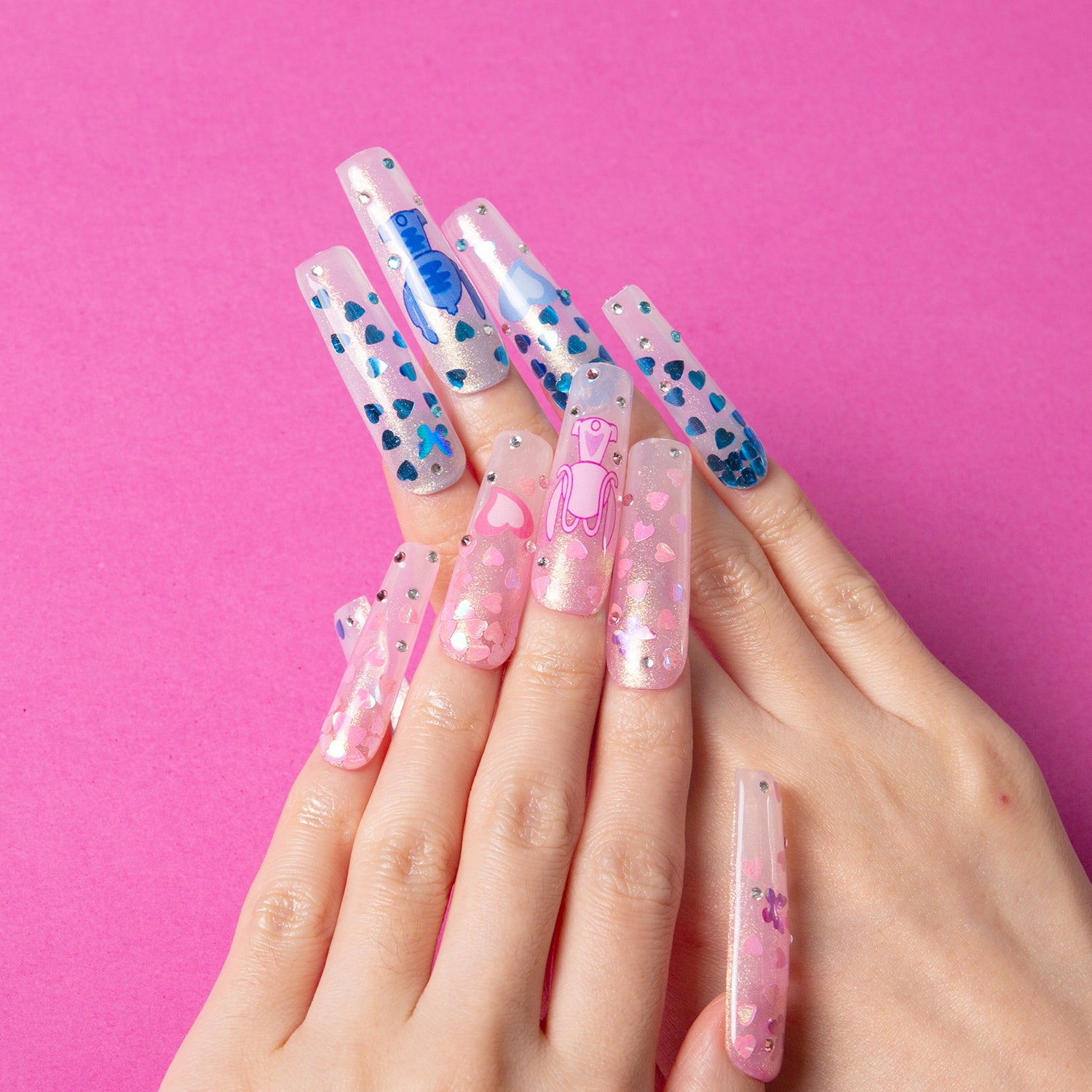 Chic Glitters Handmade Nails 24pcs H346