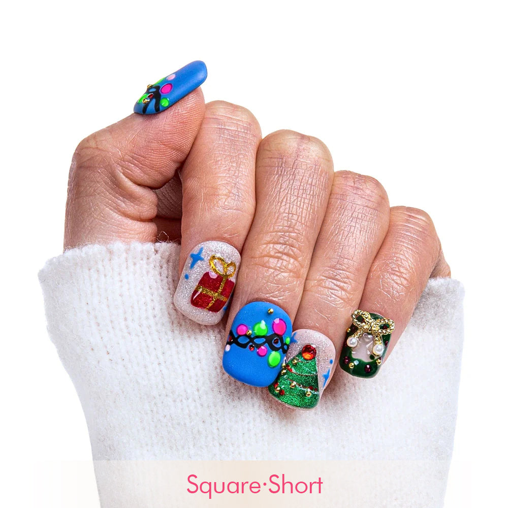 Christmas Cheer Handmade Nails H348