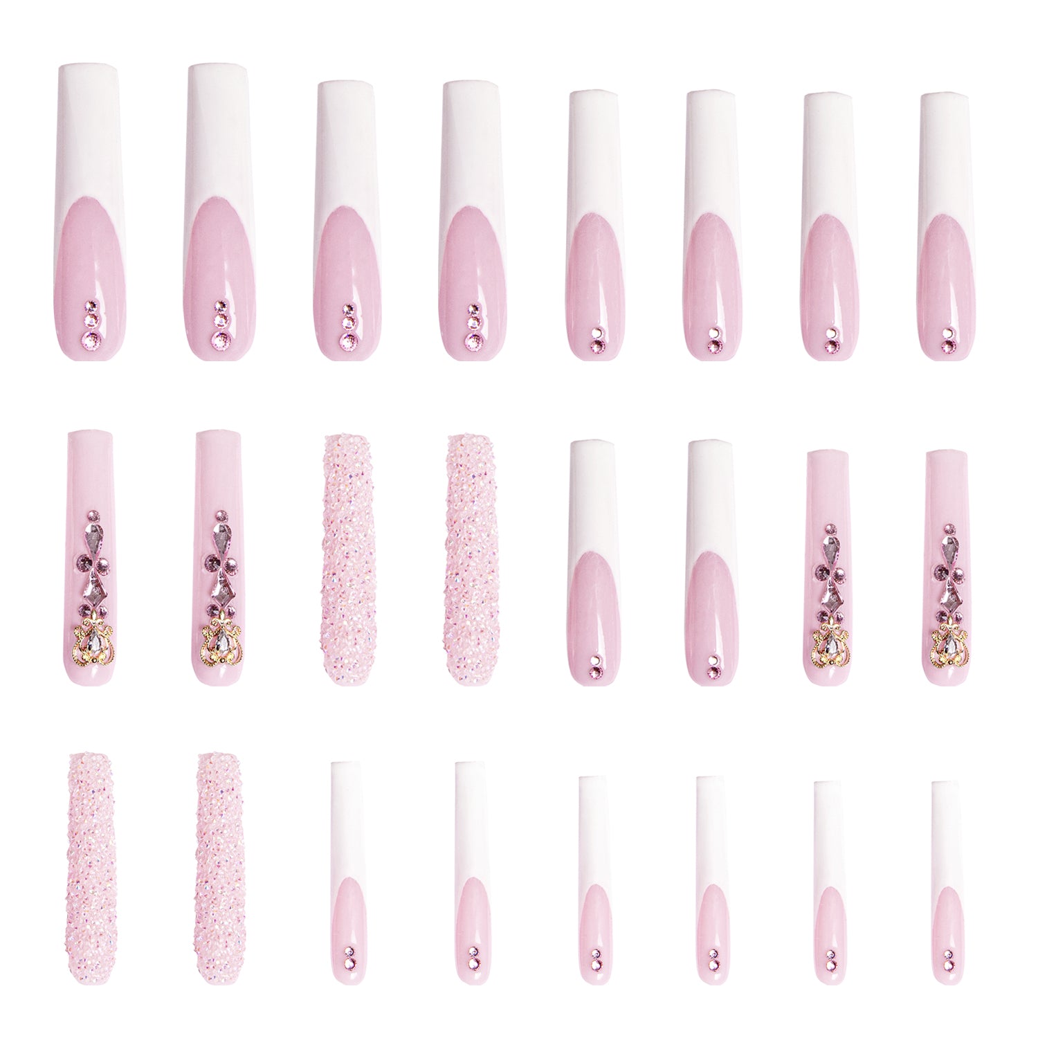 Sweet Elegance Handmade Nails 24pcs H34