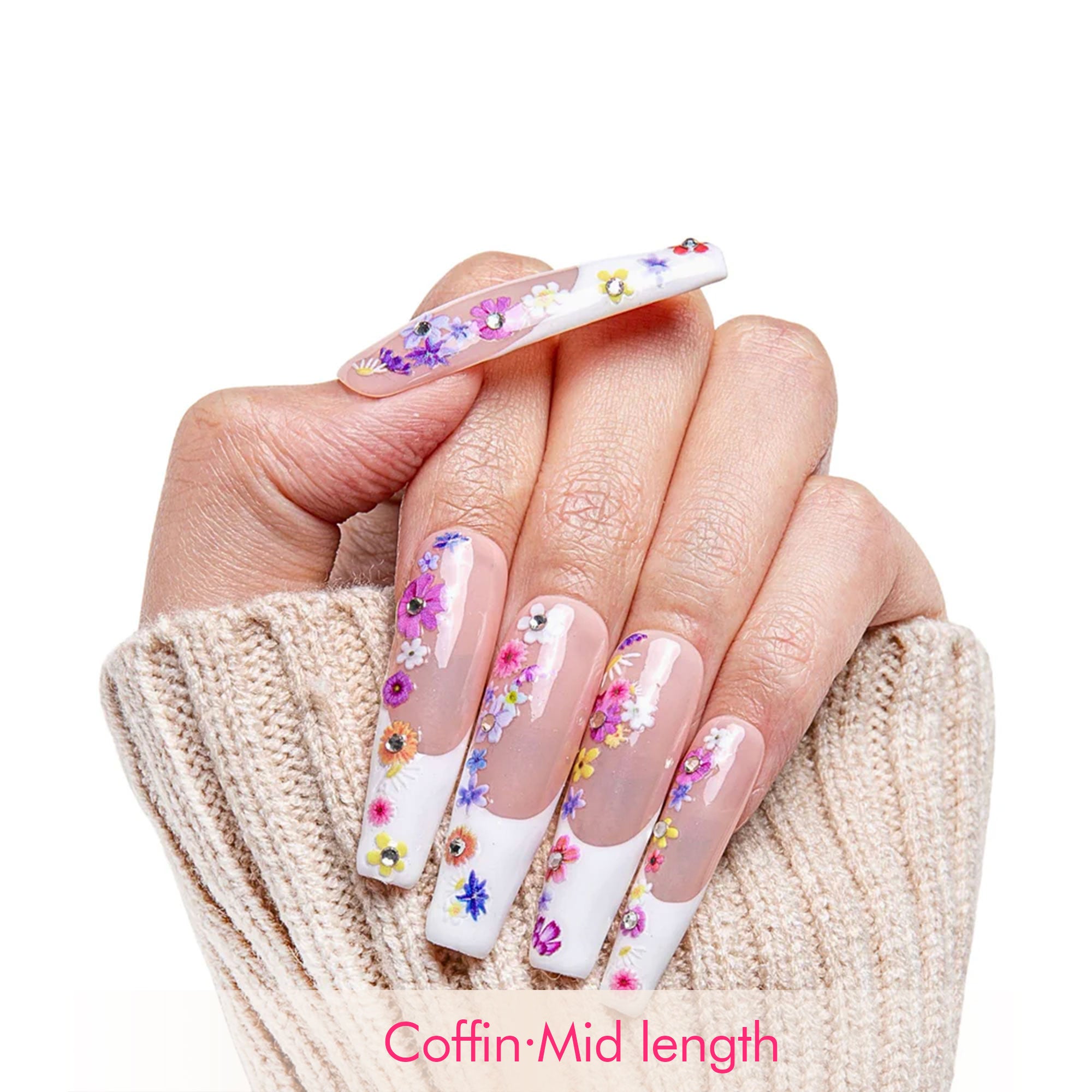 Sweet Bloom Handmade Nails H358