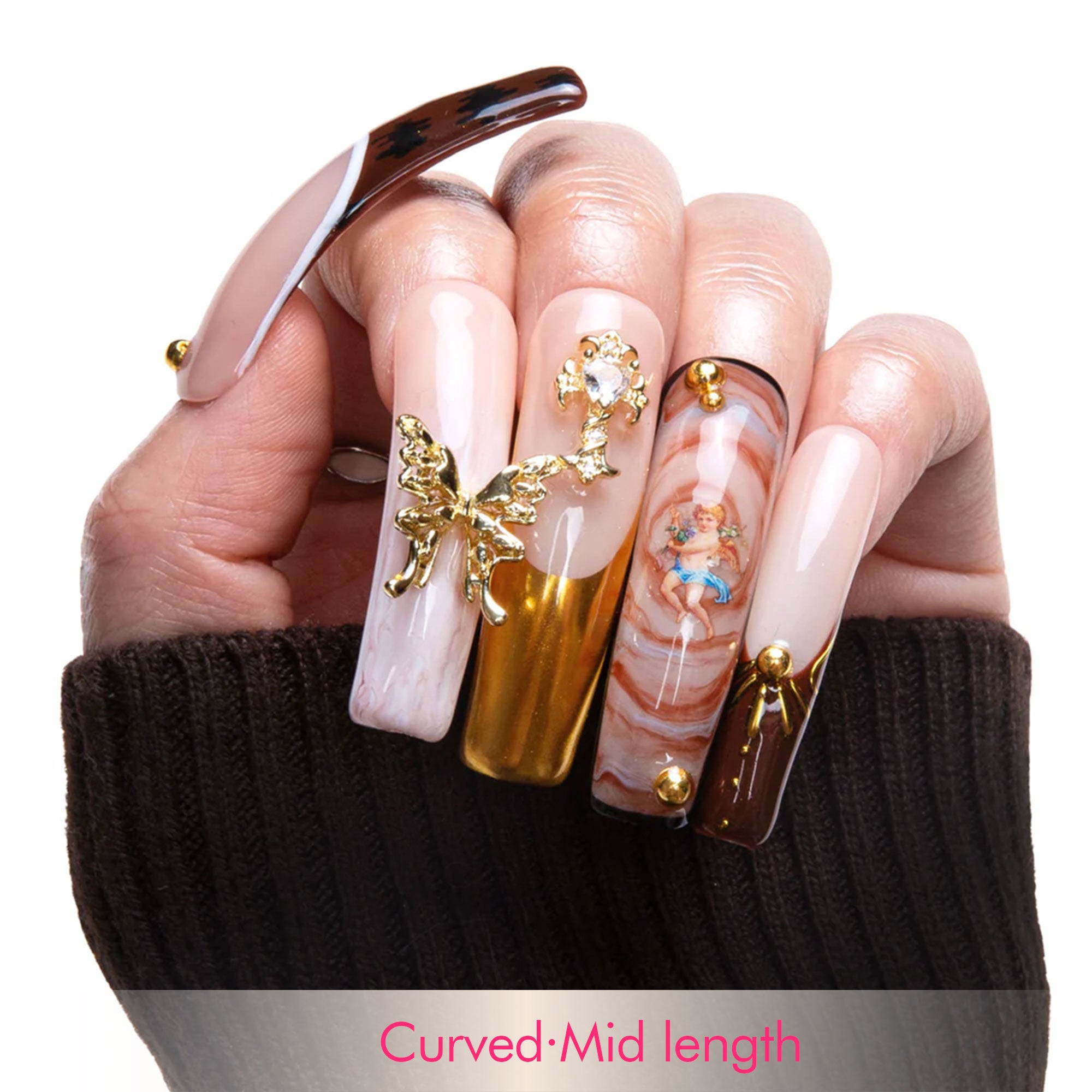 Gilded Renaissance Handmade Nails H364