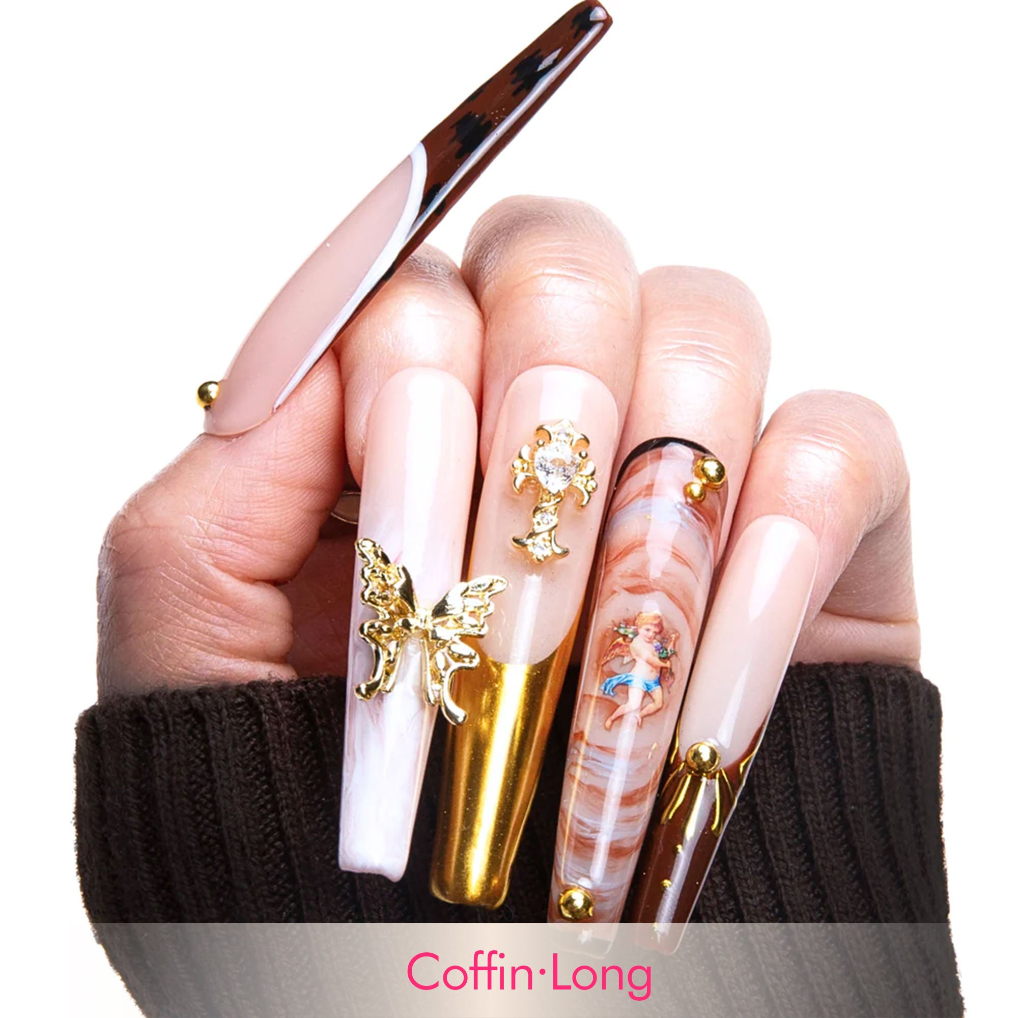 Gilded Renaissance Handmade Nails H364