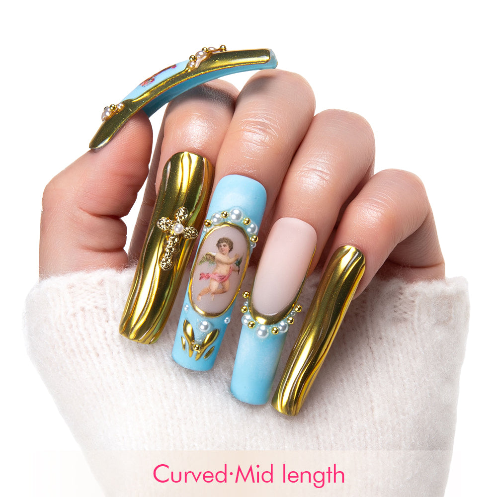 Angelic Embrace Handmade Nails H372