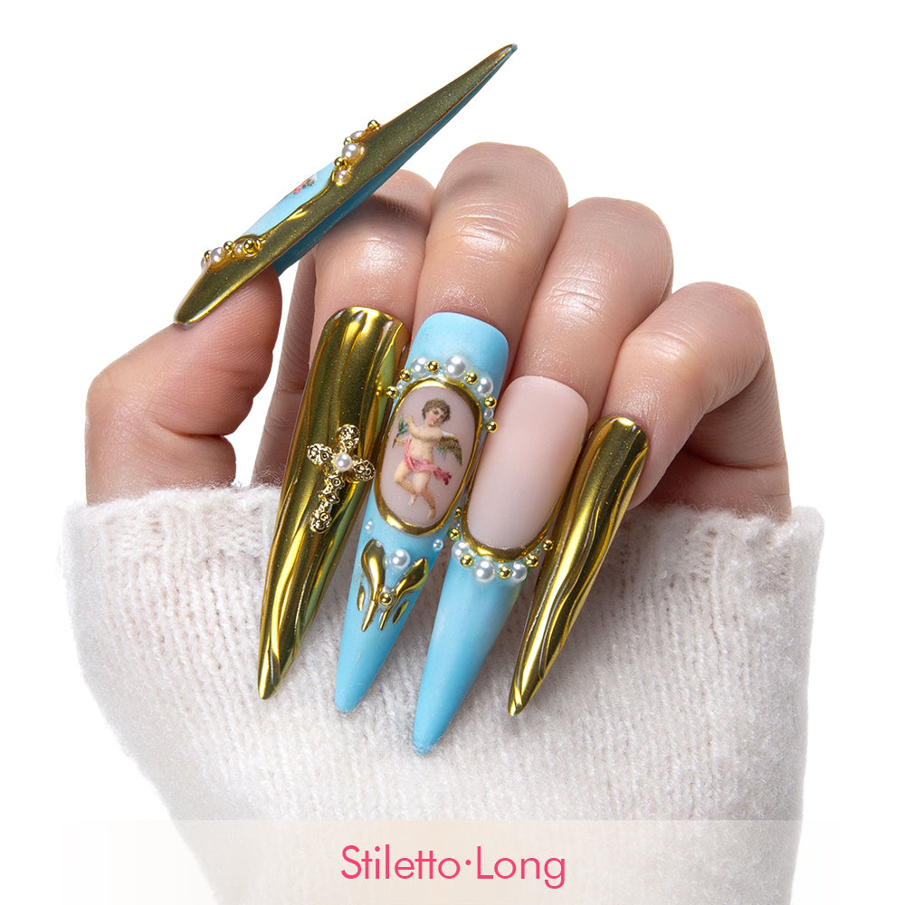Angelic Embrace Handmade Nails H372