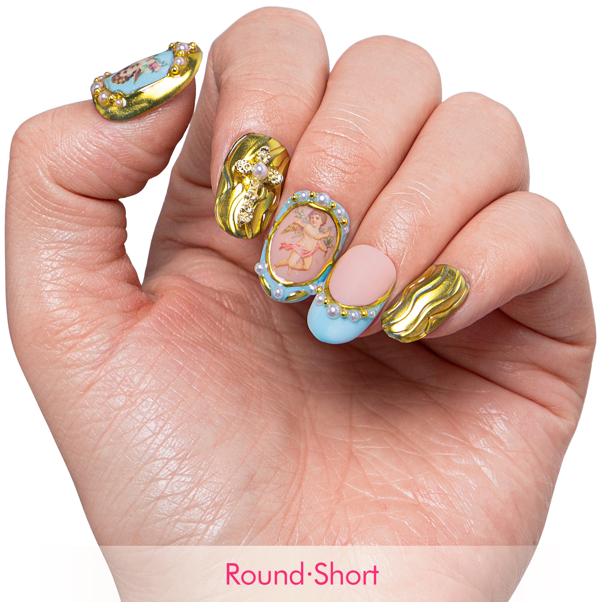 Angelic Embrace Handmade Nails H372