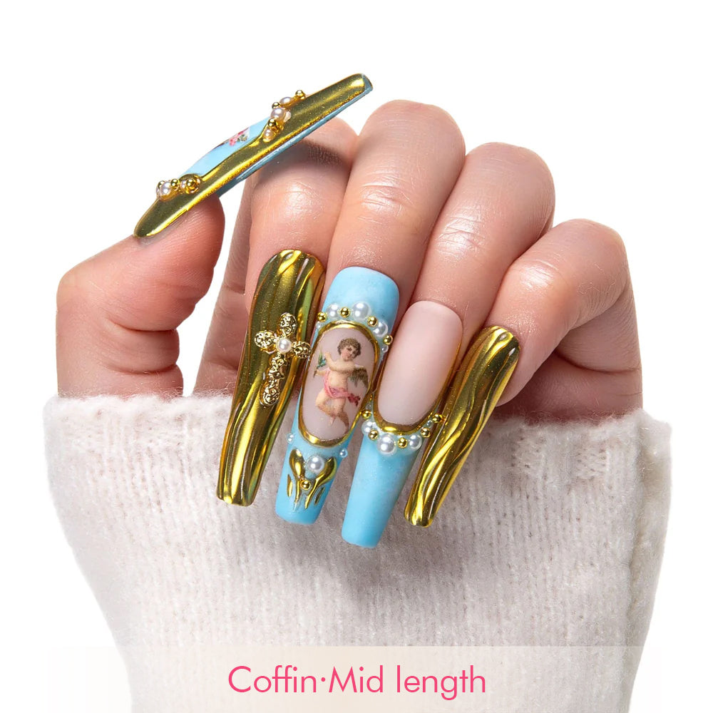 Angelic Embrace Handmade Nails H372
