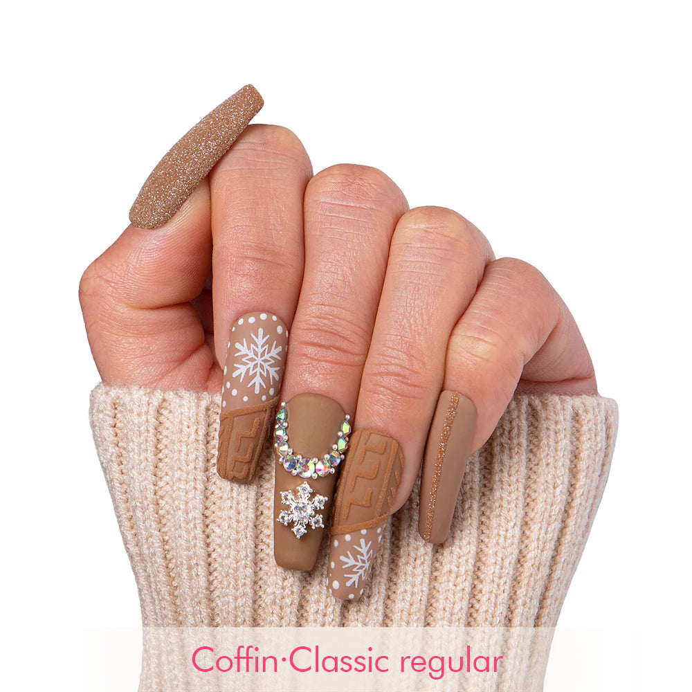 Winter Chic Handmade Nails H379
