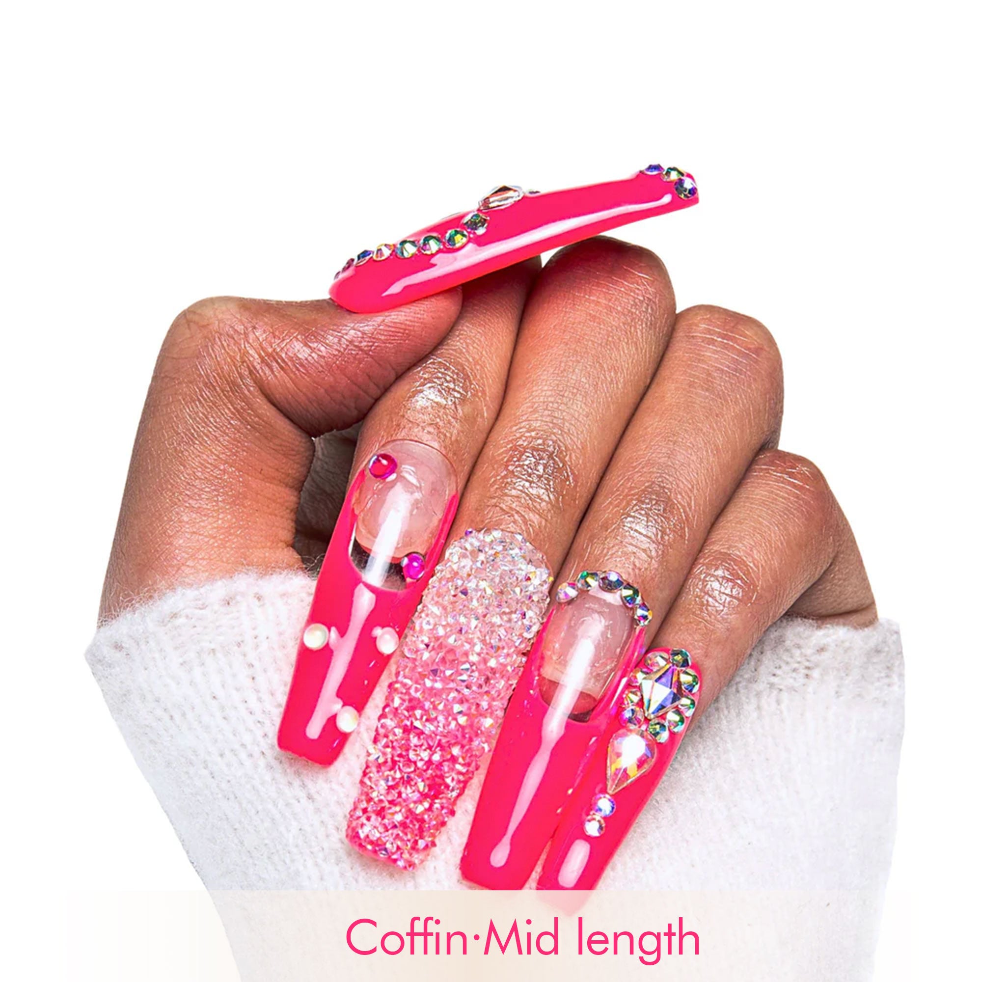 Pink Typhoon Handmade Nails H38