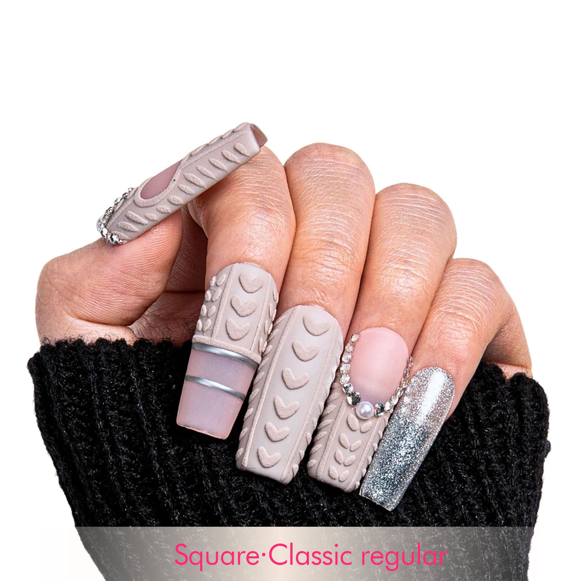 Elegant Knits Handmade Nails H382