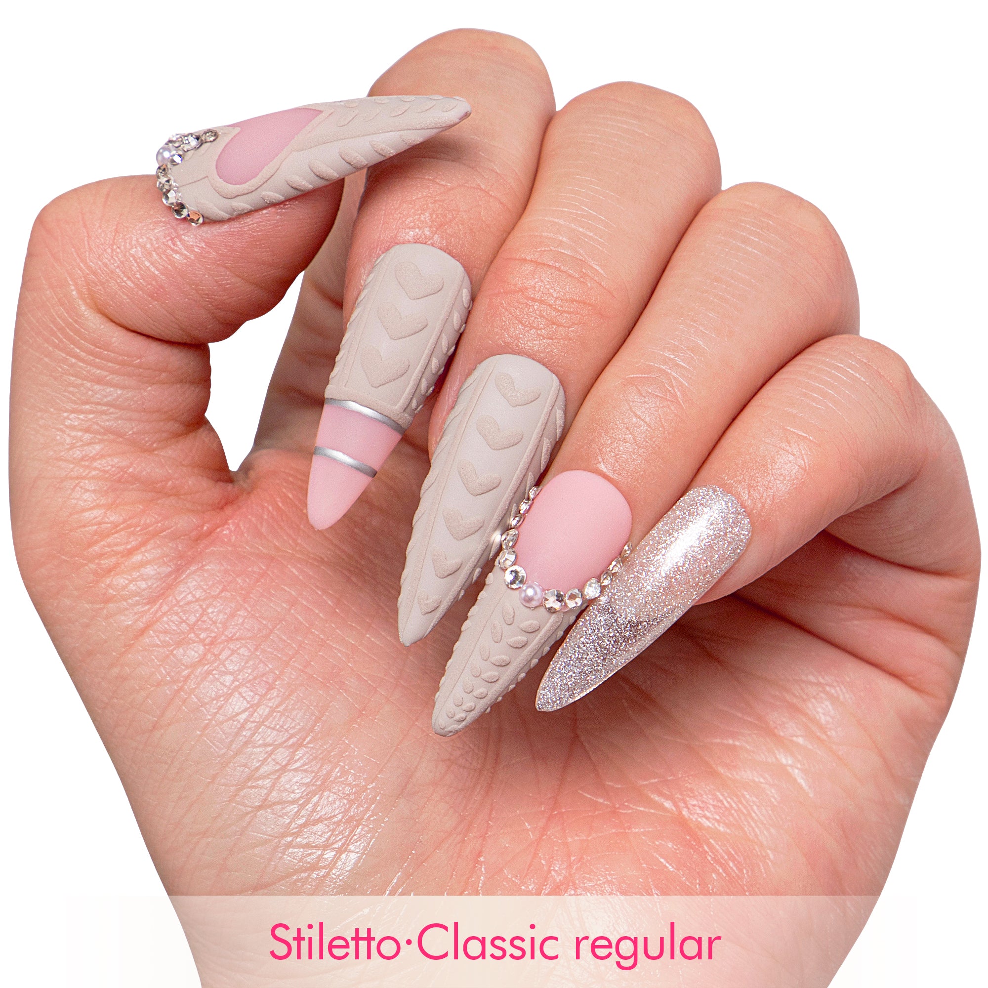 Elegant Knits Handmade Nails H382