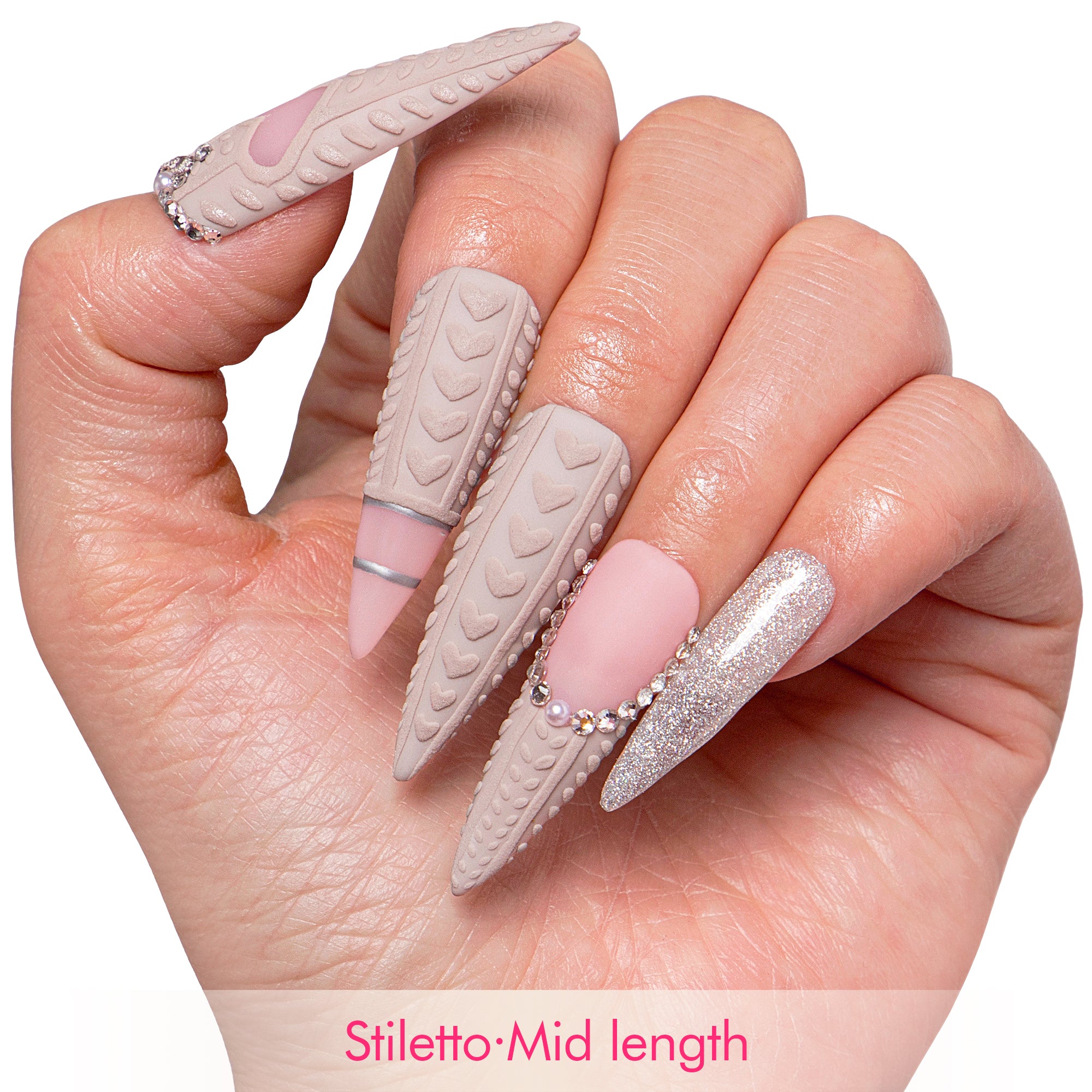 Elegant Knits Handmade Nails H382