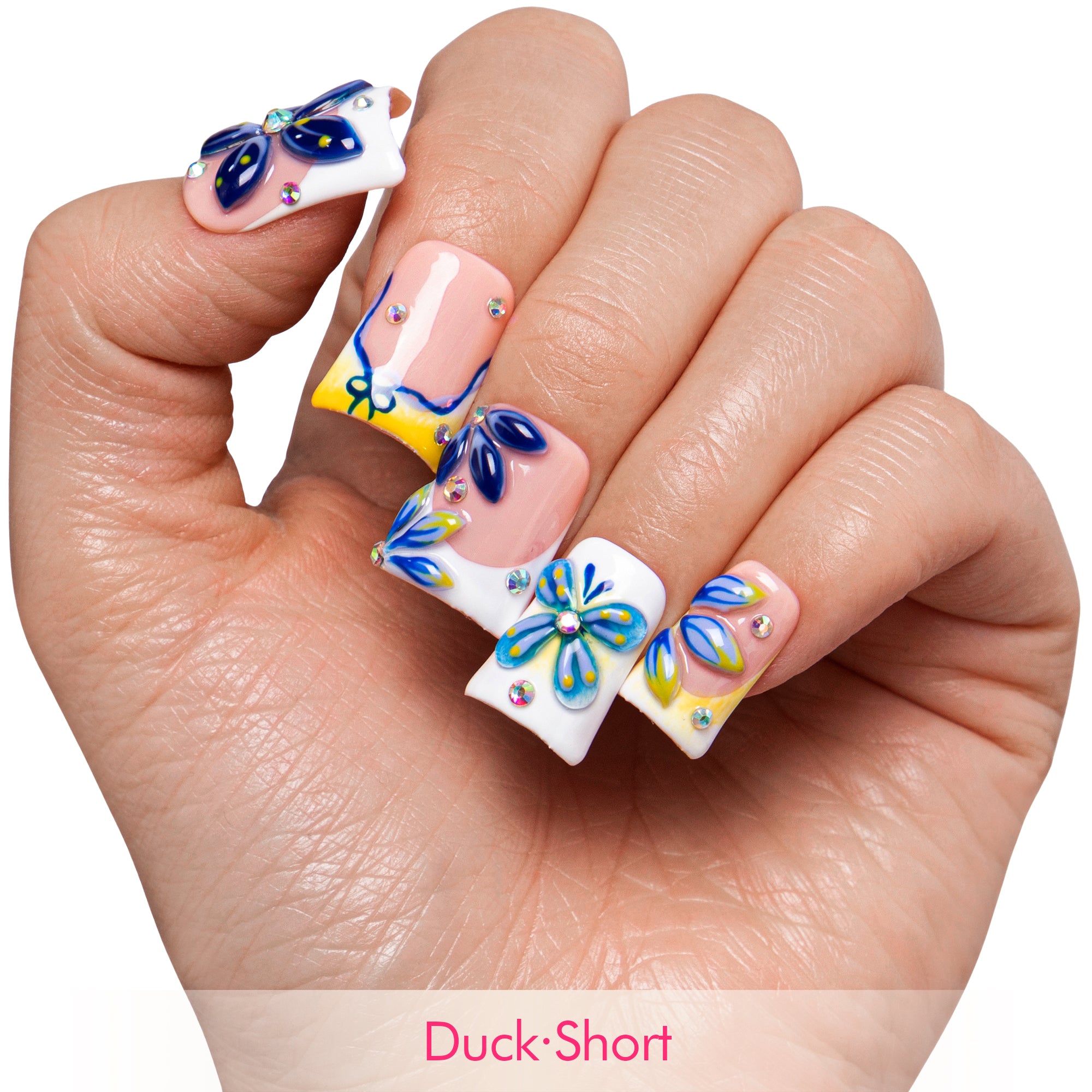 Midnight Bloom Handmade Nails H390
