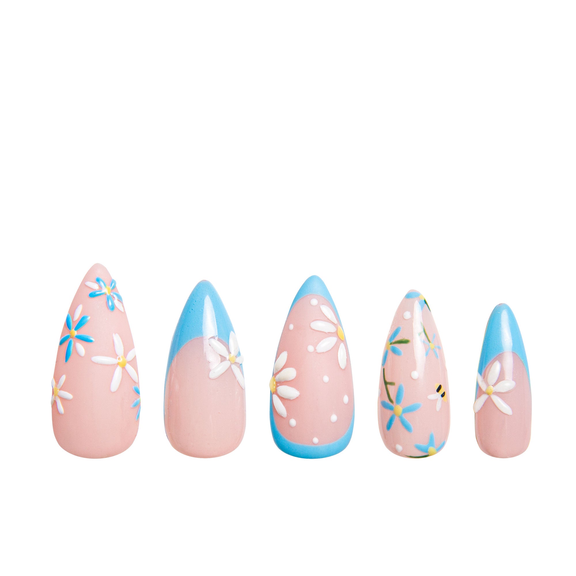 Daisy Delight Handmade Nails H403