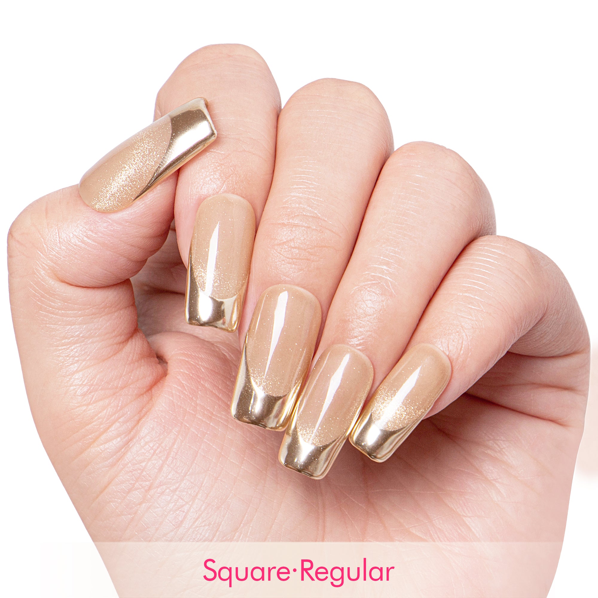 Golden Dusk Handmade Nails H409