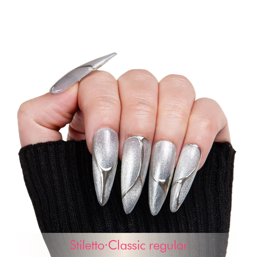 Lunar Storm Handmade Nails H410