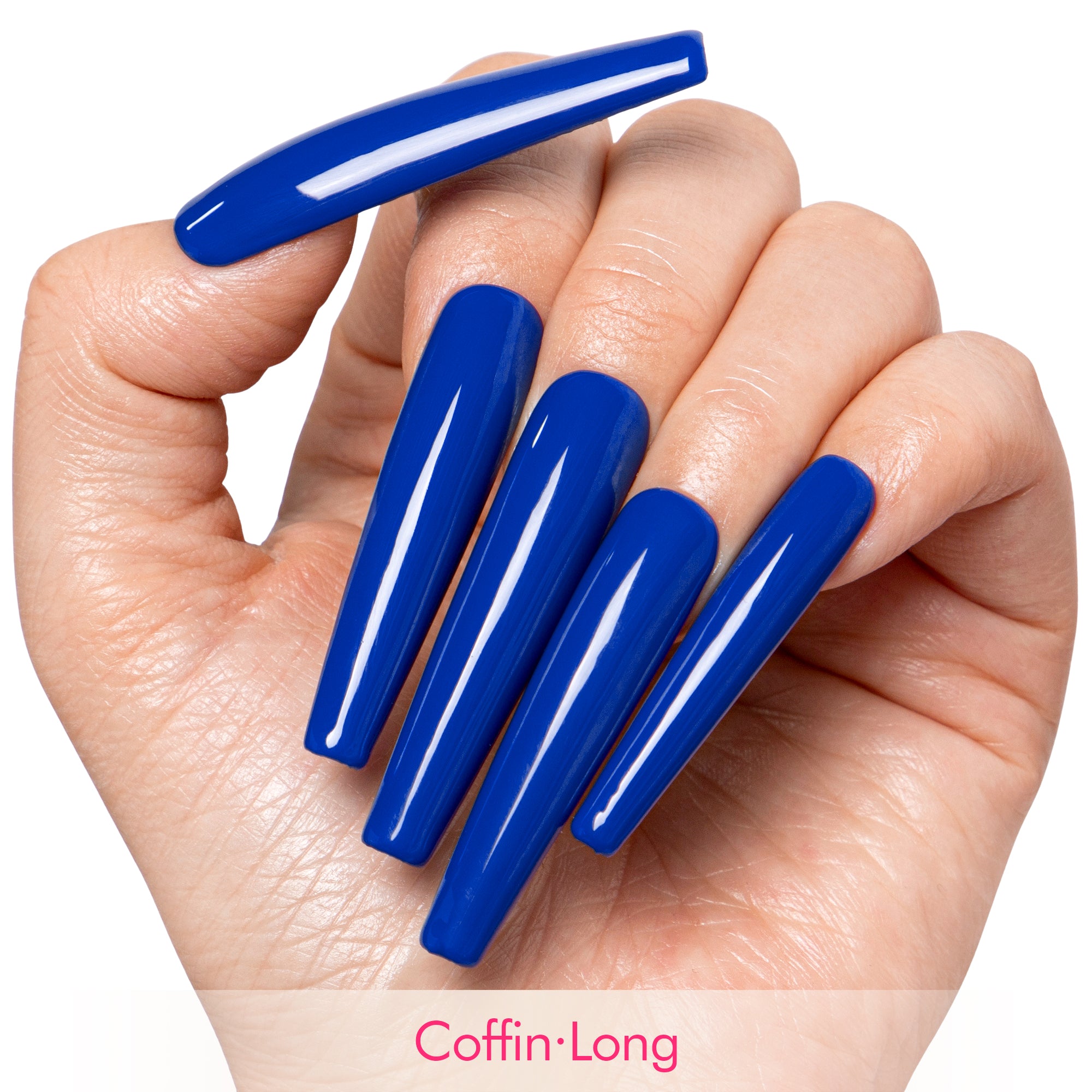 Blue Royalty Handmade Press on Nails H420