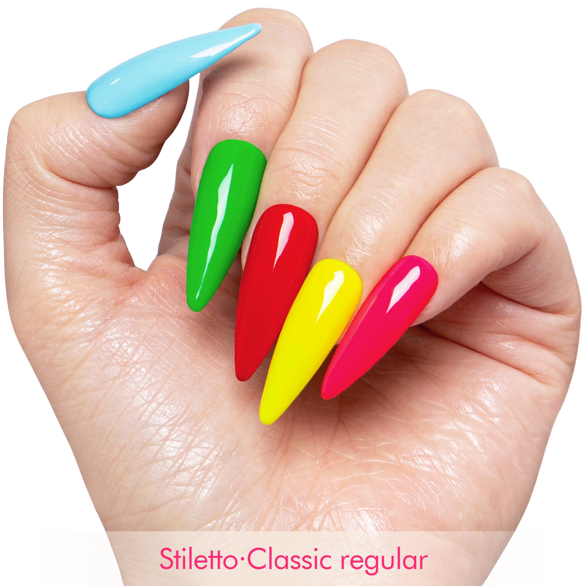 Lively Neon Handmade Press on Nails H427