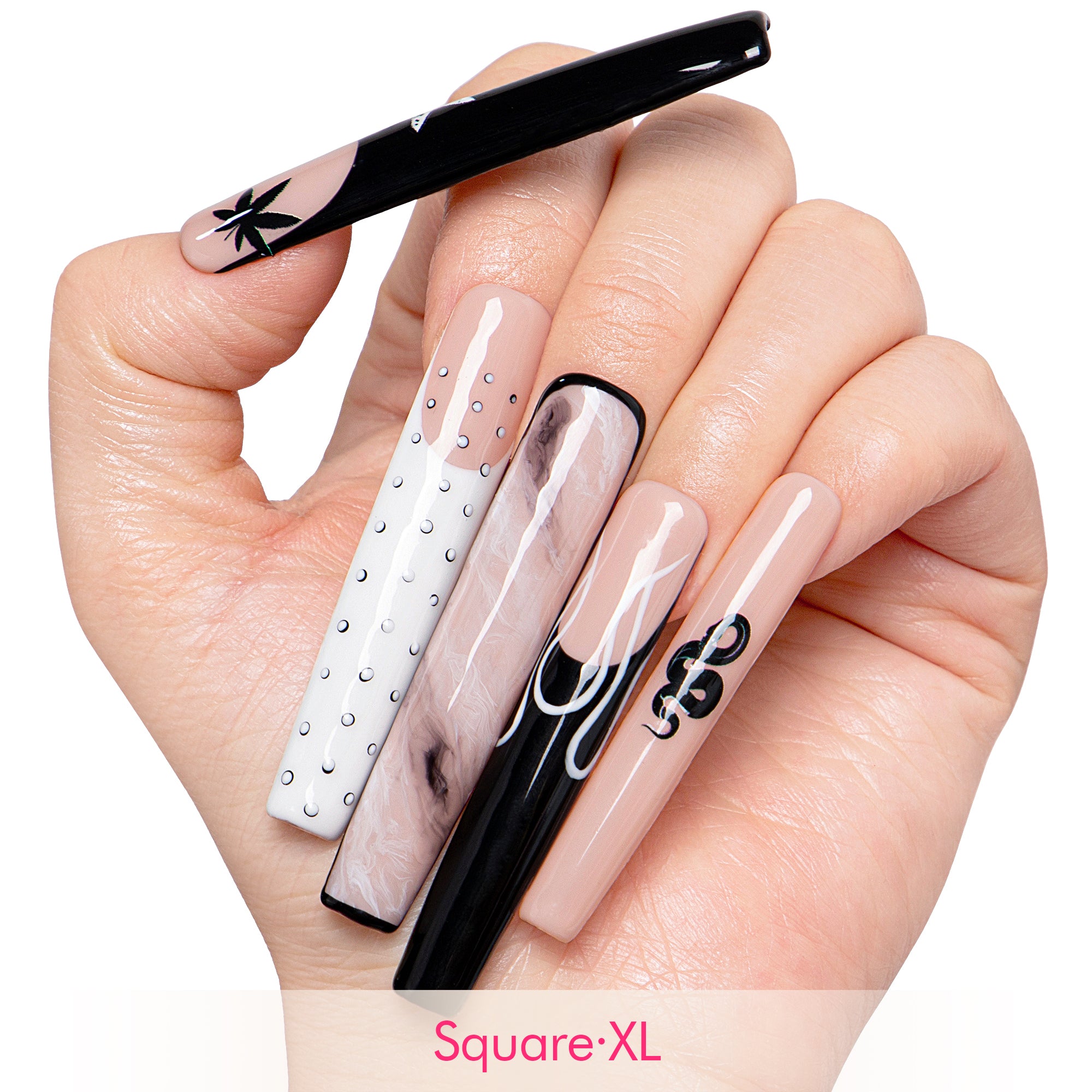 Midnight strain Handmade Nails H428