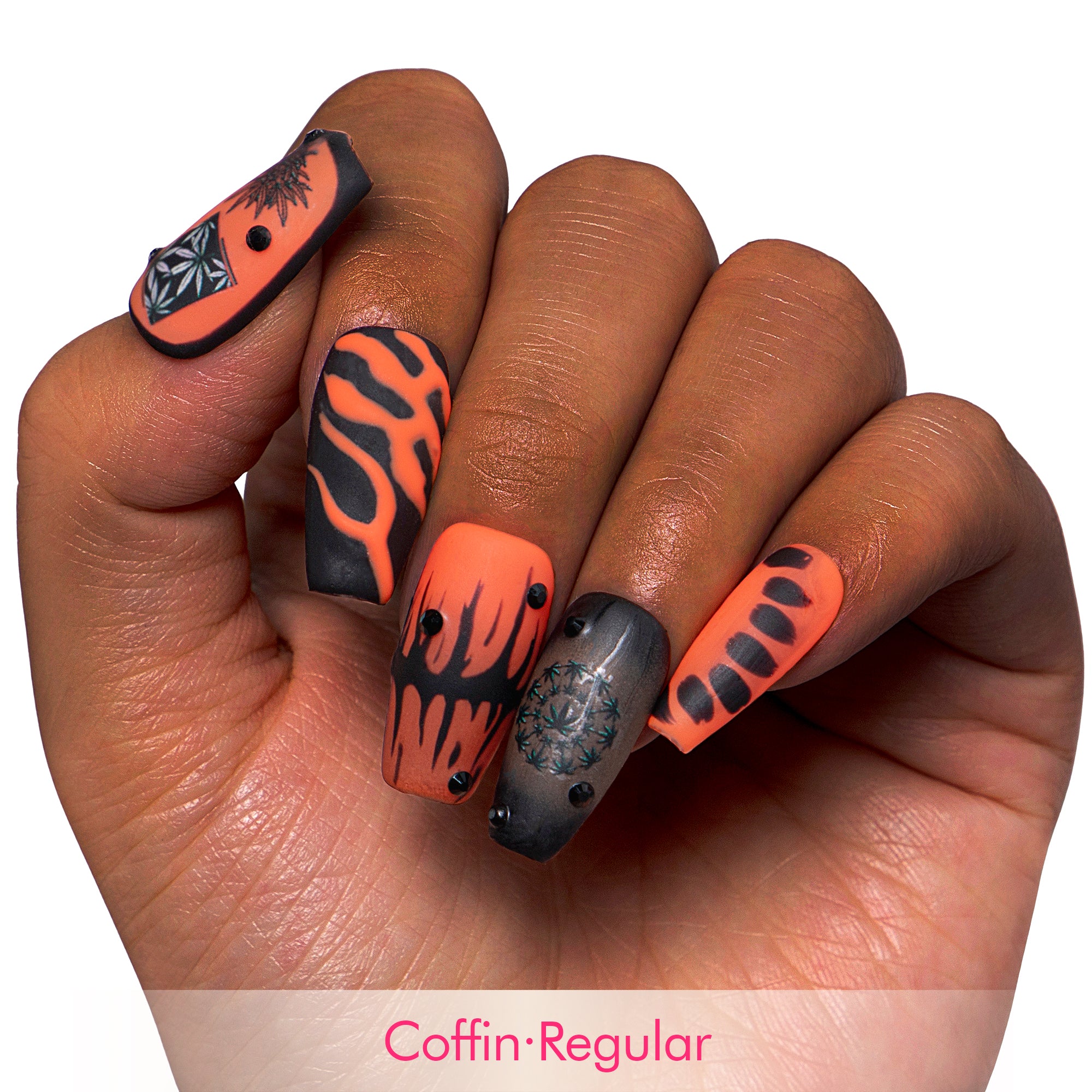 Blazin Haze Handmade Nails H430