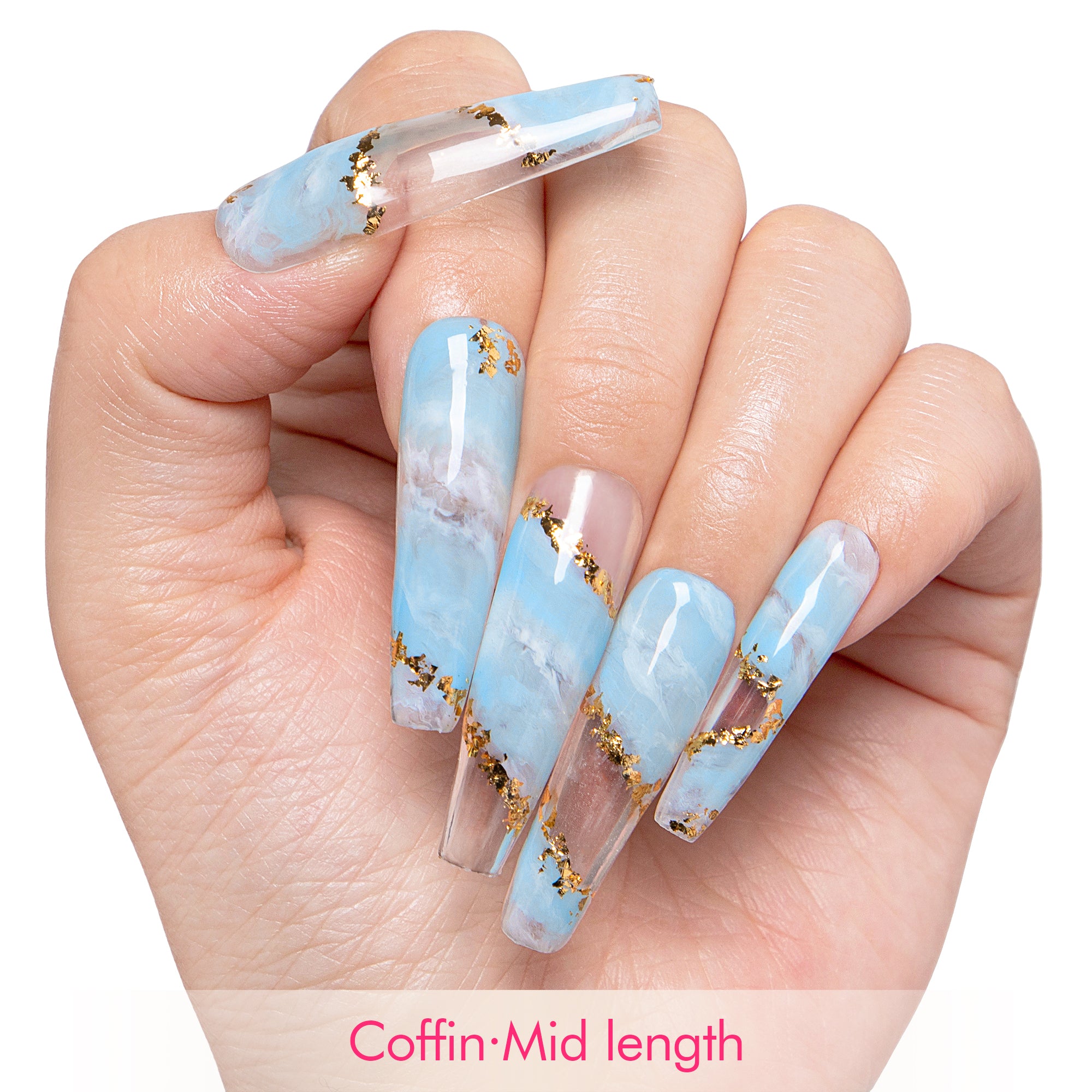 Celestial Sky Handmade Nails H449