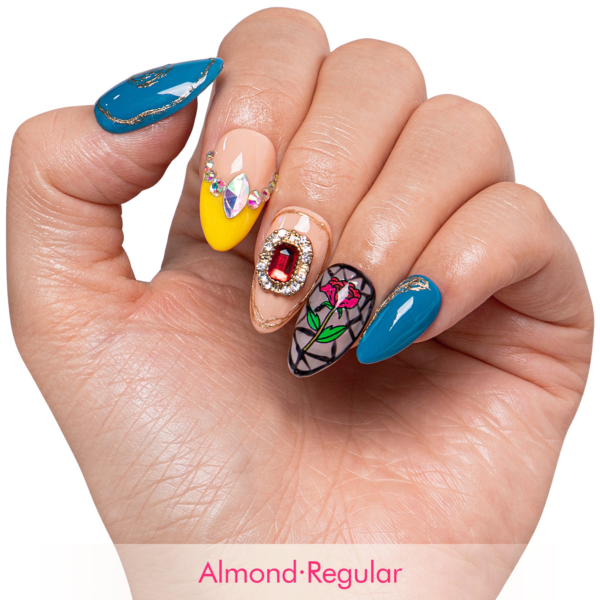 Once Upon a Rose Handmade Nails H453
