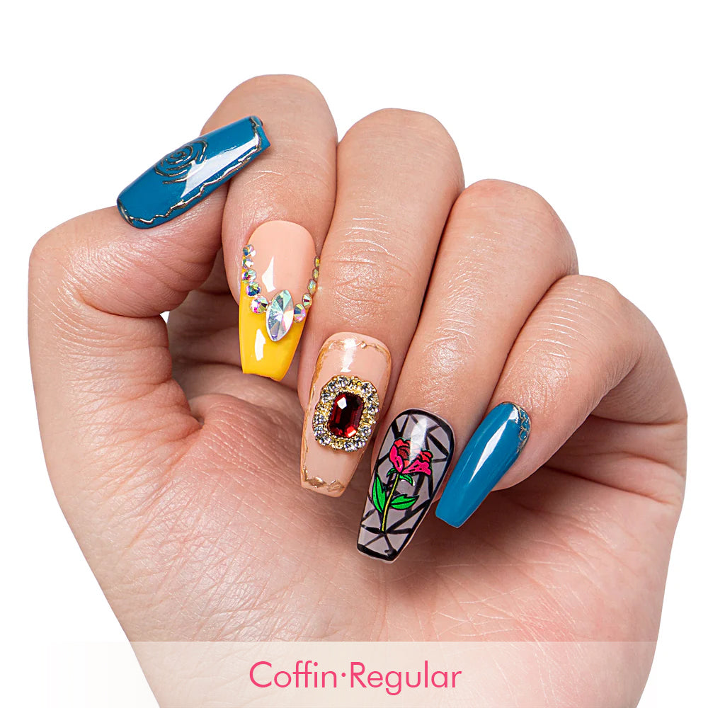 Once Upon a Rose Handmade Nails H453