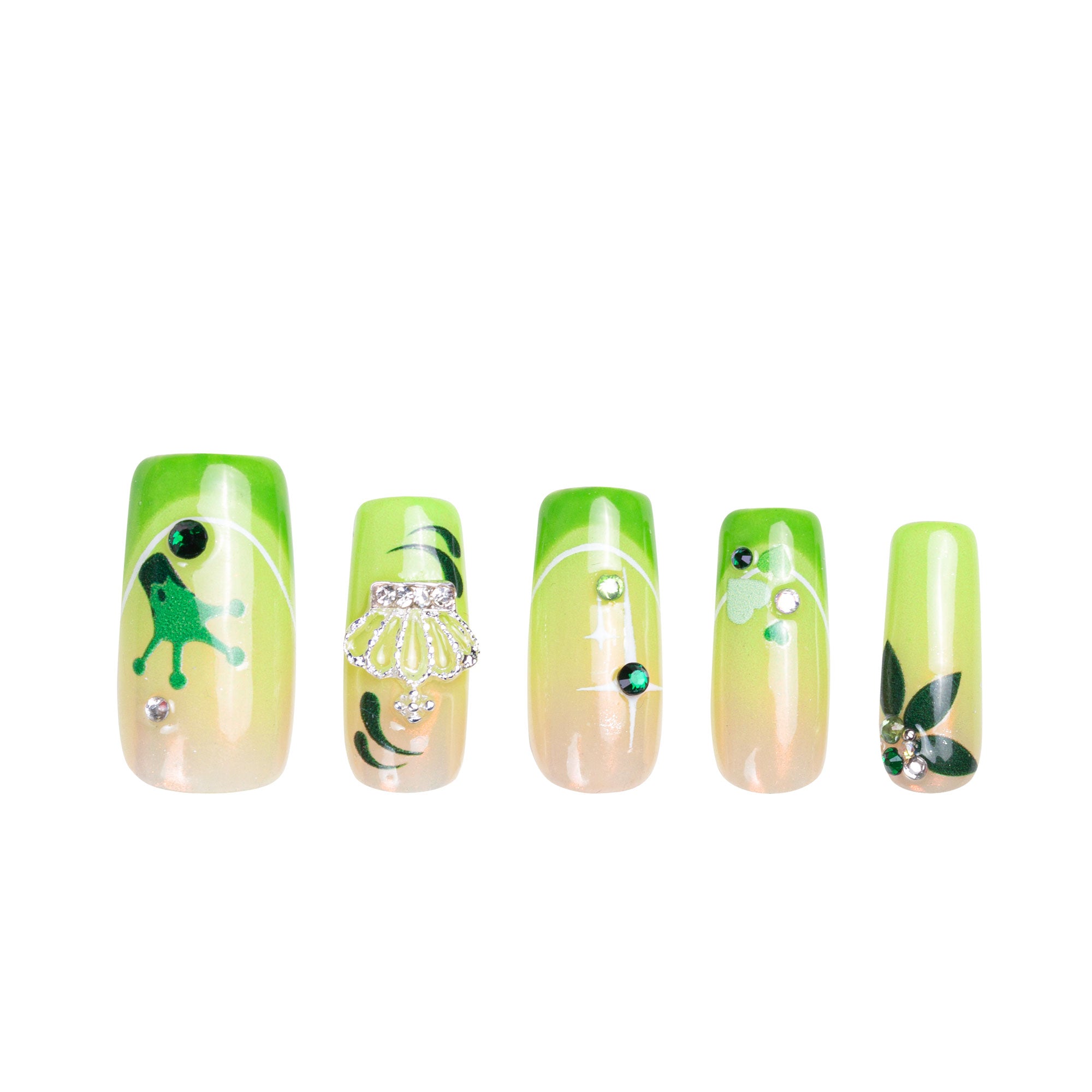 Evangeline’s glow Handmade Nails H456