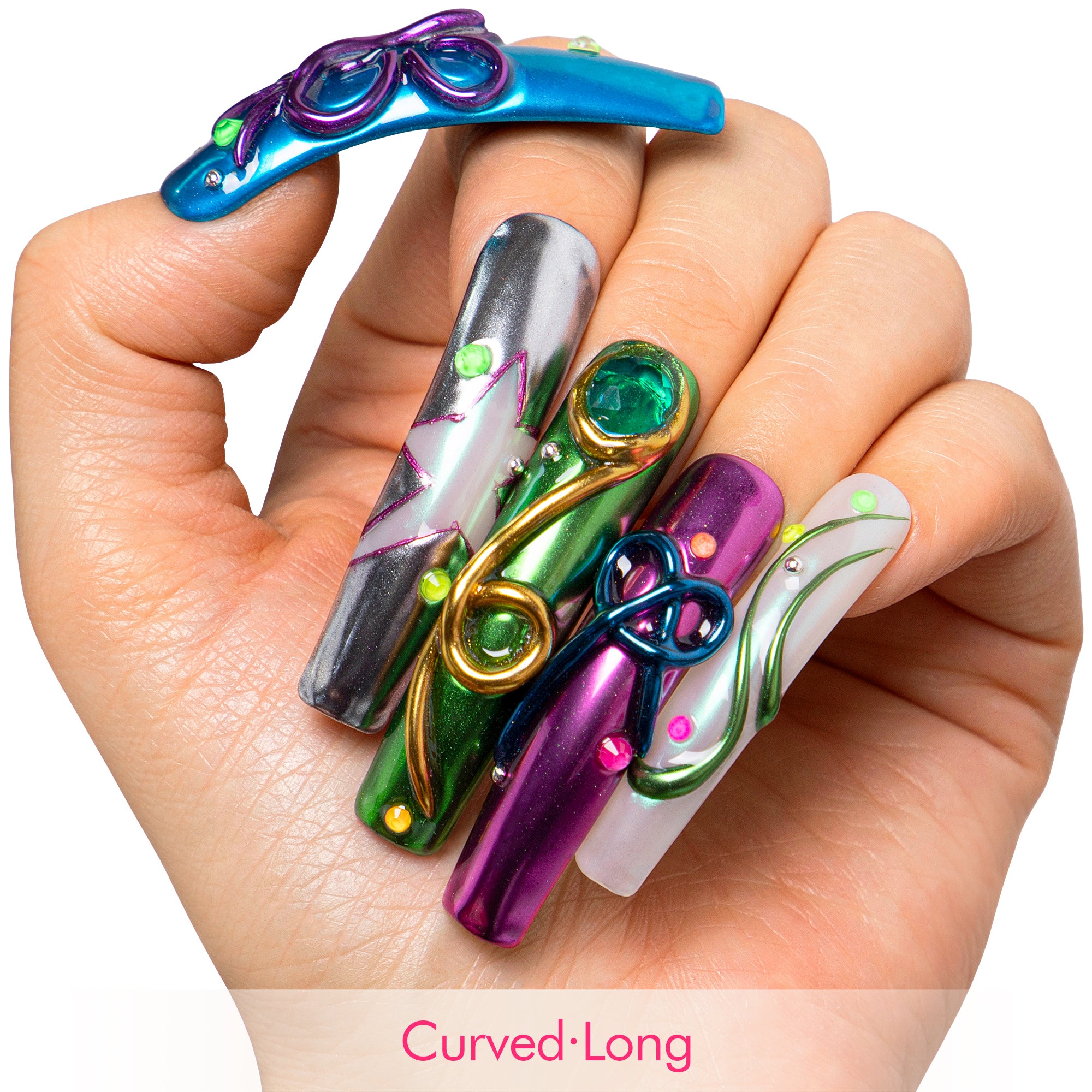 Cosmic Cypher Handmade Nails H464