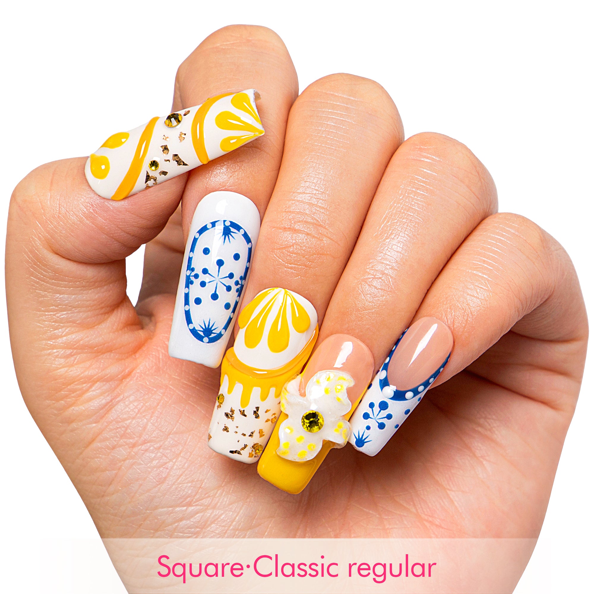 Amalfi Bloom Handmade Nails H468