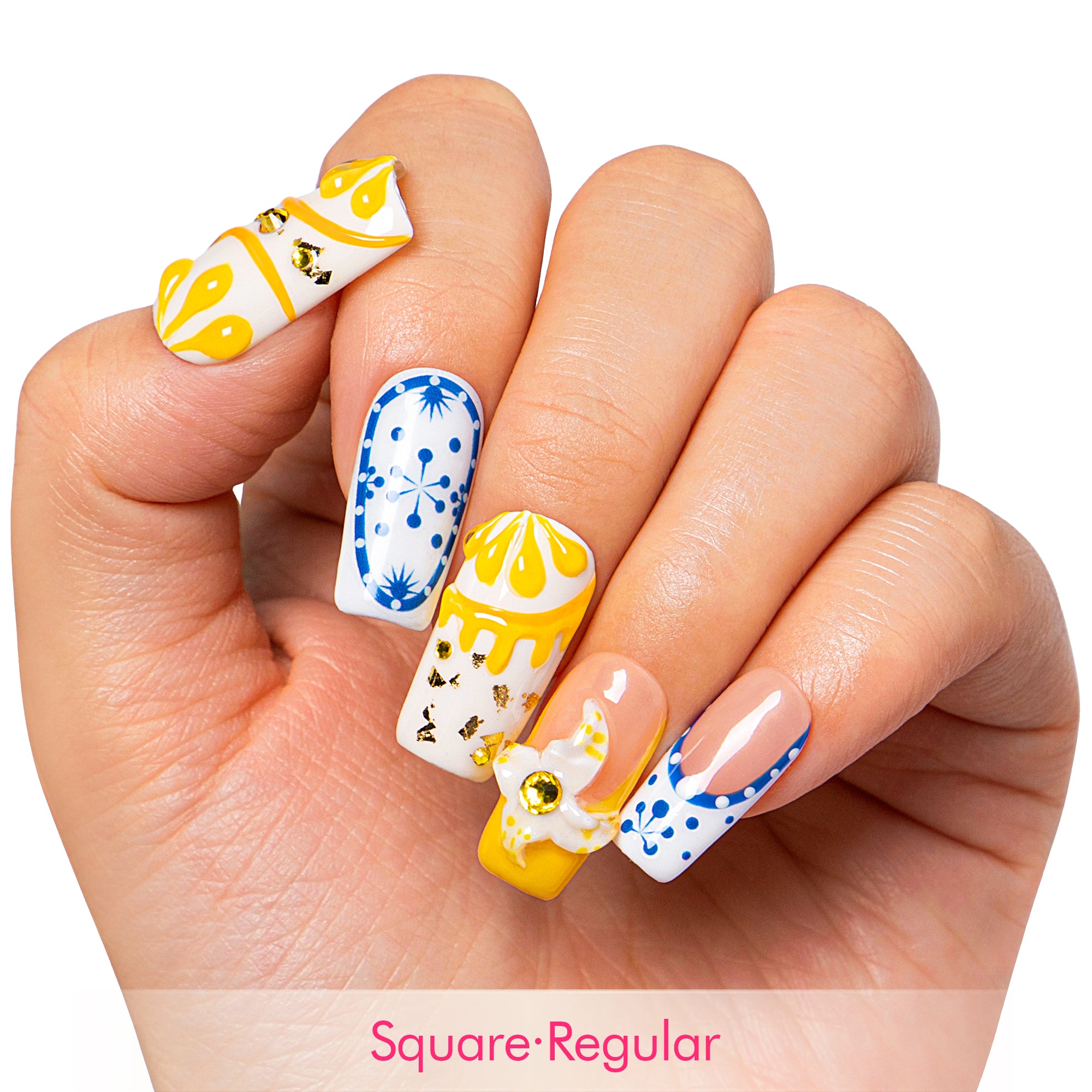 Amalfi Bloom Handmade Nails H468