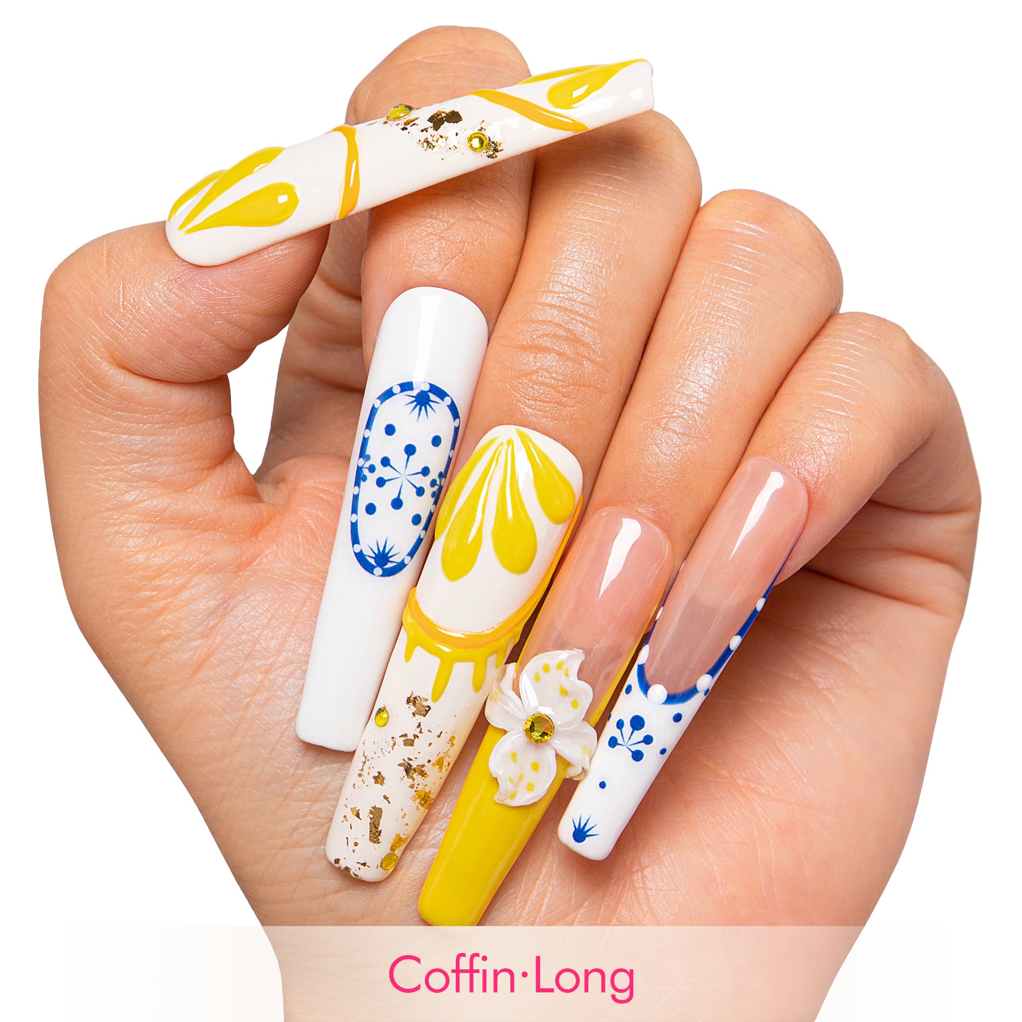 Amalfi Bloom Handmade Nails H468