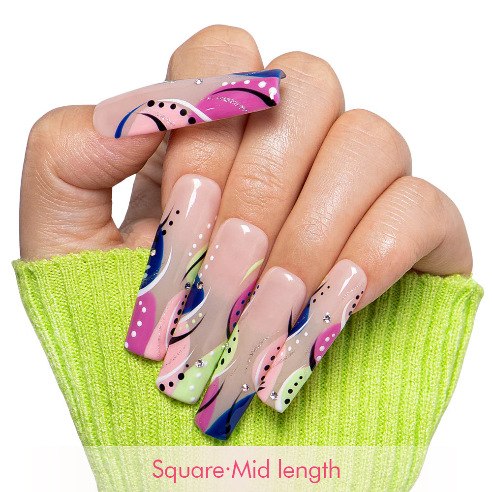 Summer Romance Handmade Nails H473