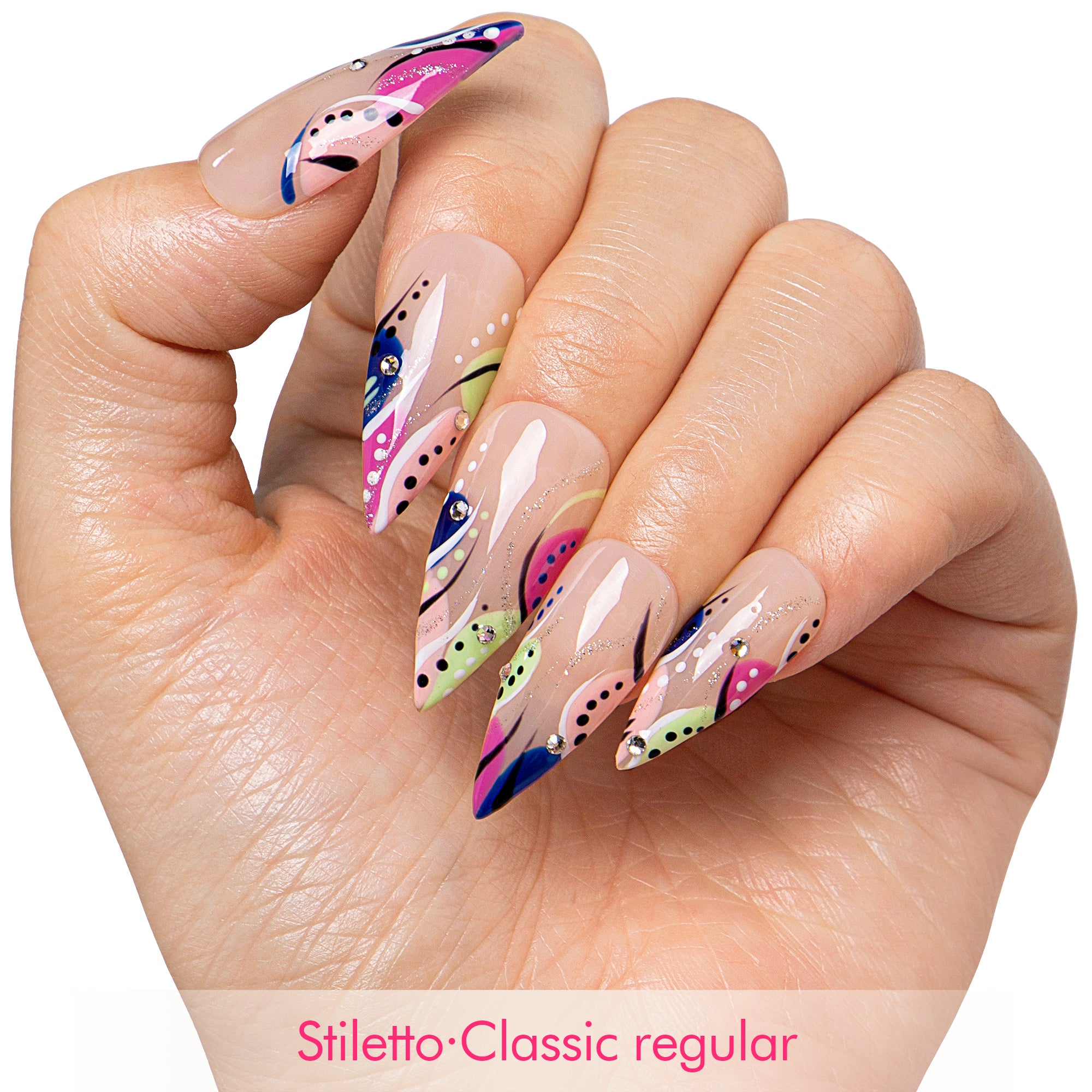 Summer Romance Handmade Nails H473