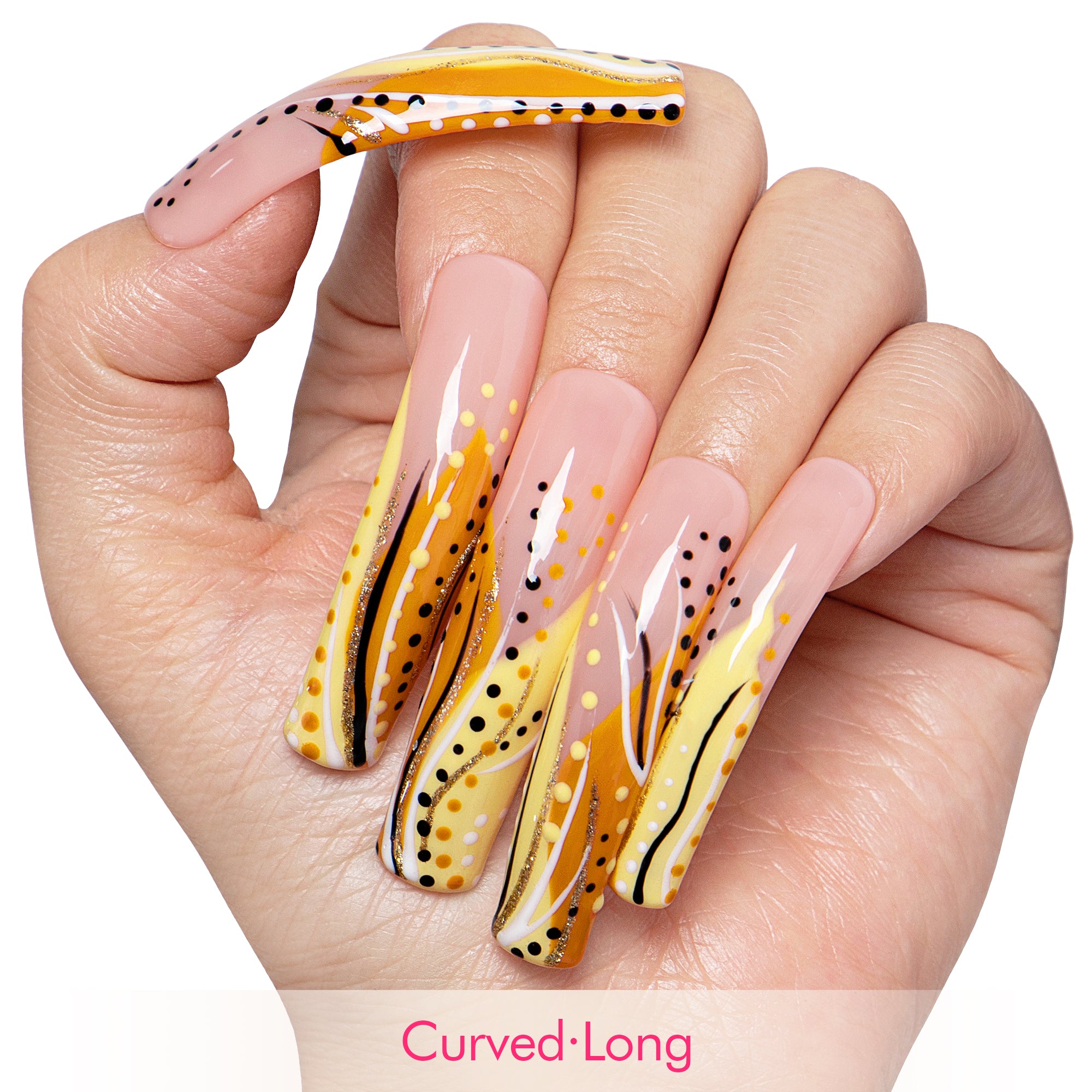 Calm Storm Handmade Nails H477