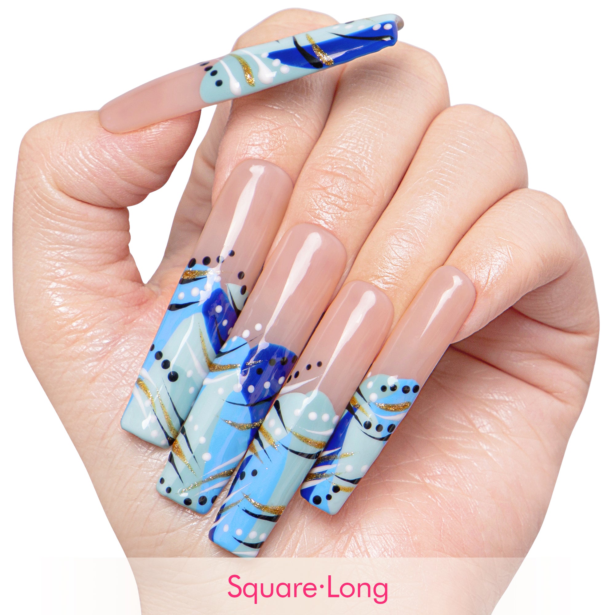 Clear Skies Handmade Nails H478