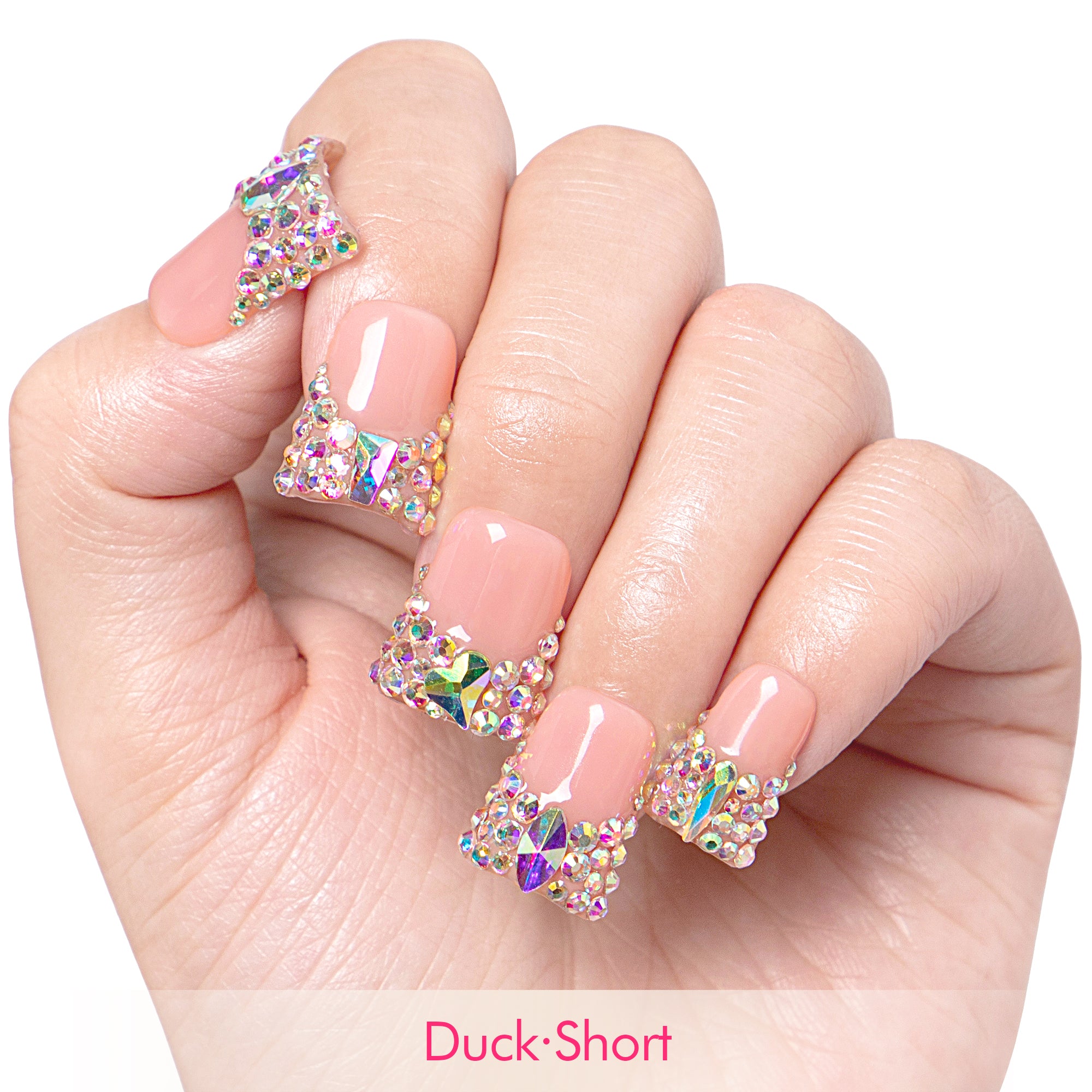 Angel's Tear Rhinestone Handmade Nails H48