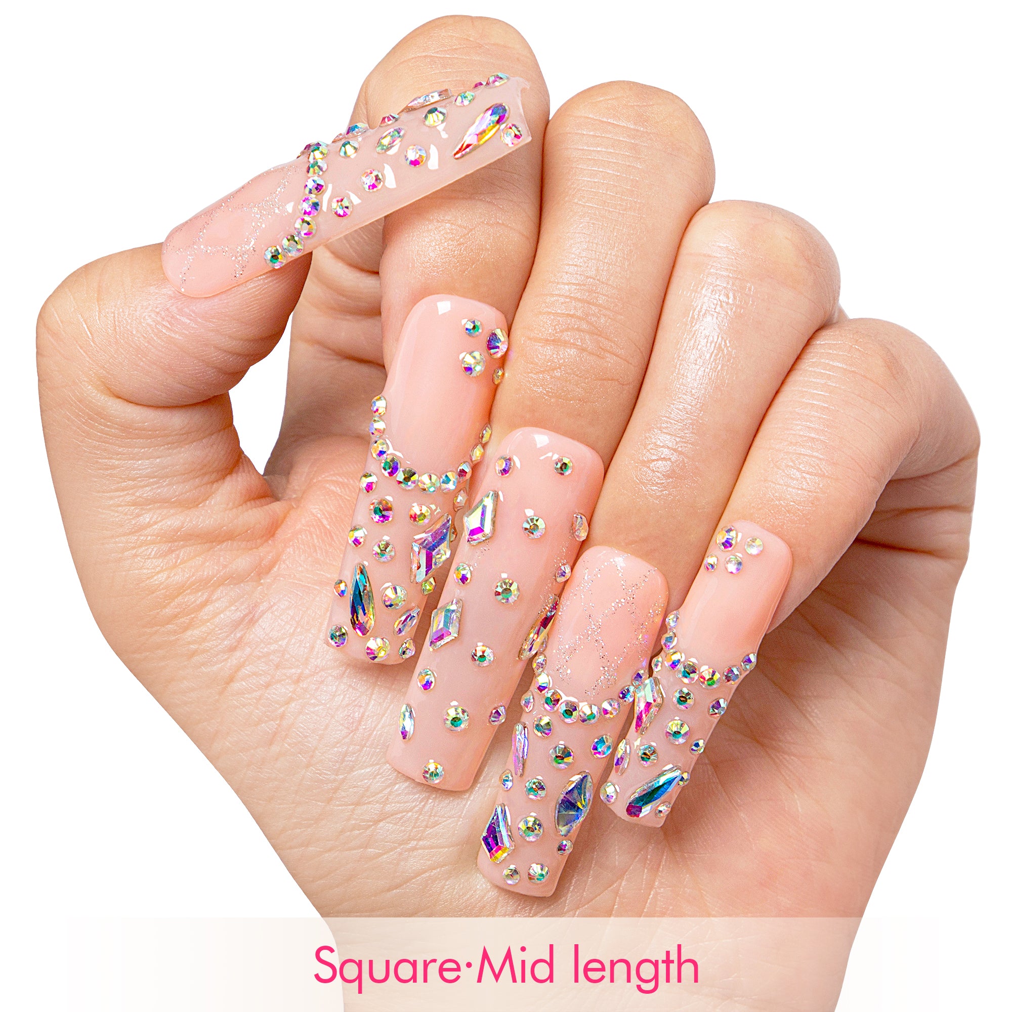 Opaline Drip Handmade Nails H481
